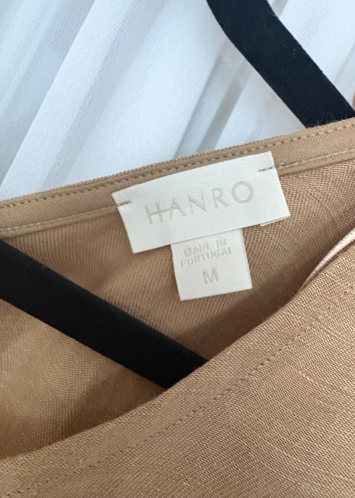 HANRO Urban Casuals Linen Blend Dress Camel Beige Medium (no belt)