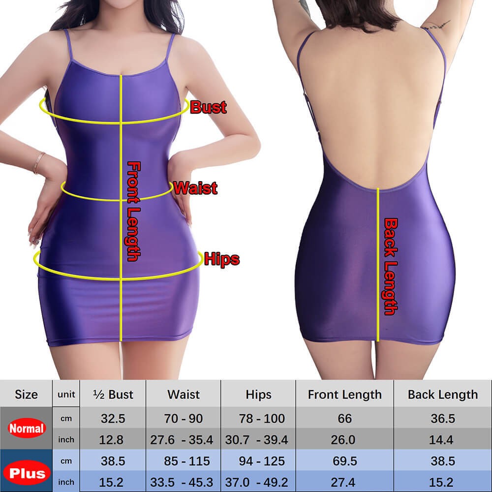 Womens Sleeveless Shiny Satin Adjustable Spaghetti Strap Cami Bodycon Mini Dress