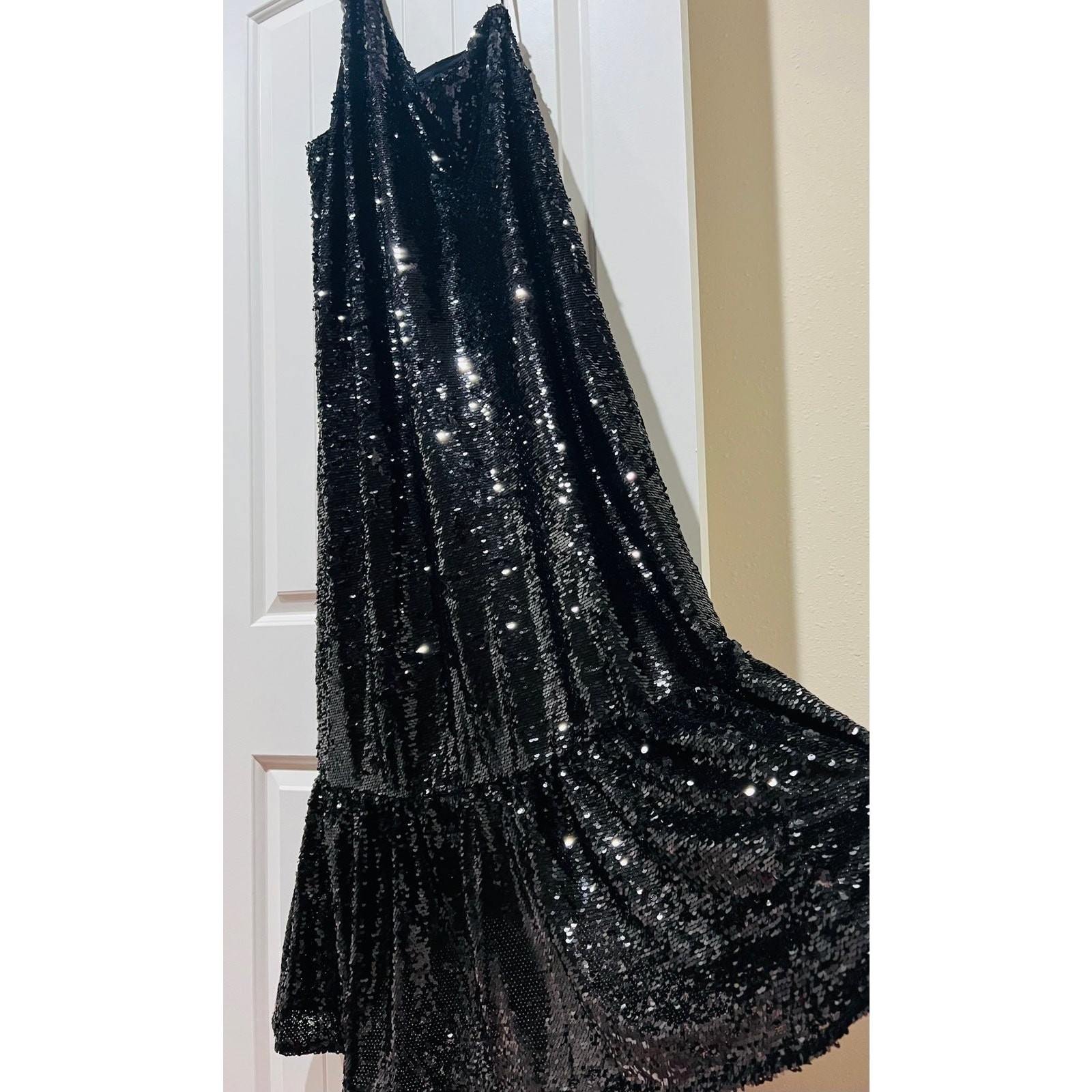 NWT❤️Anthro Maeve One-Shoulder Sequin Dress szXL