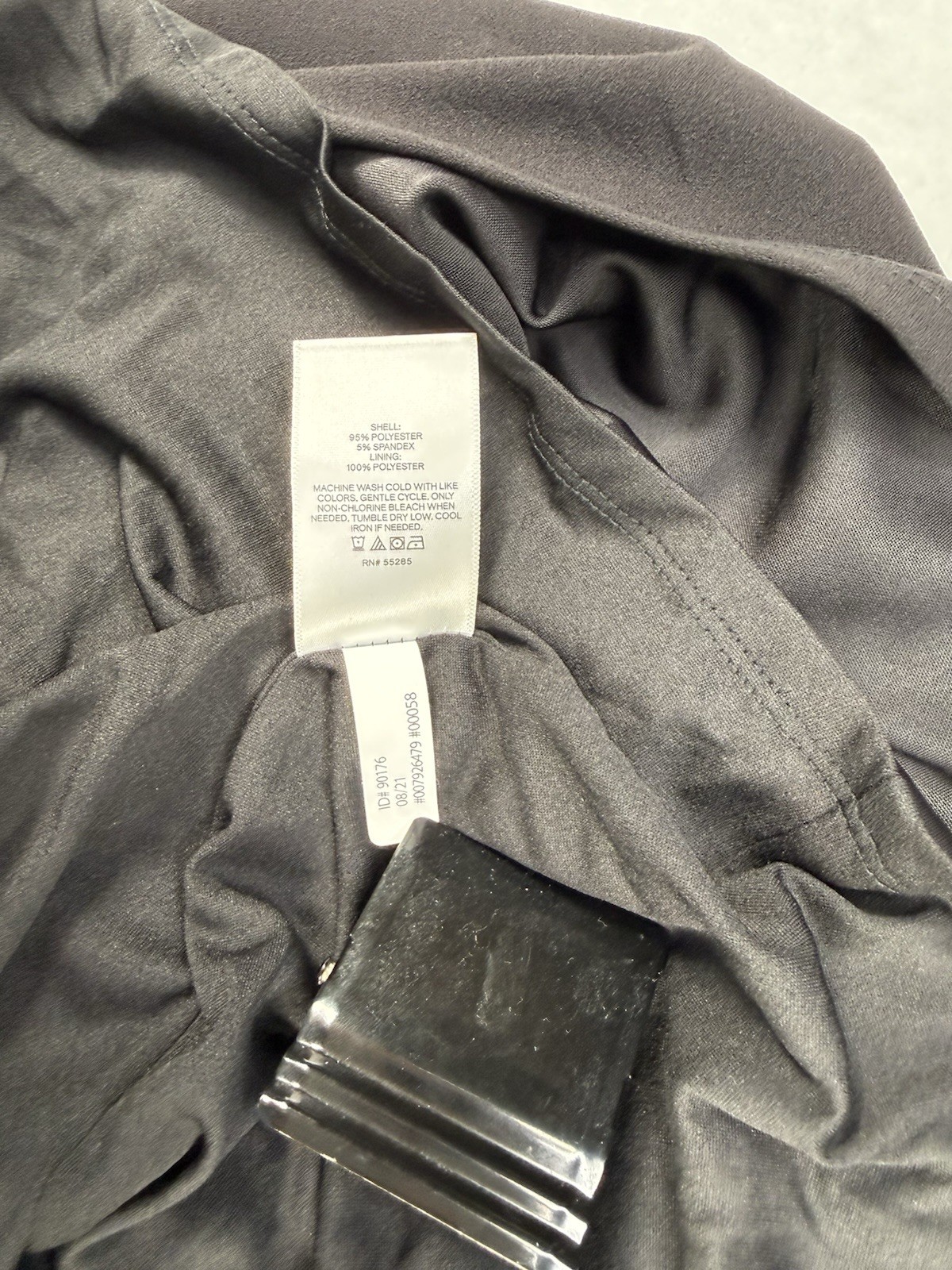 Express Black Long Sleeve Dress Zipper Closure Blended Fabric Size XL