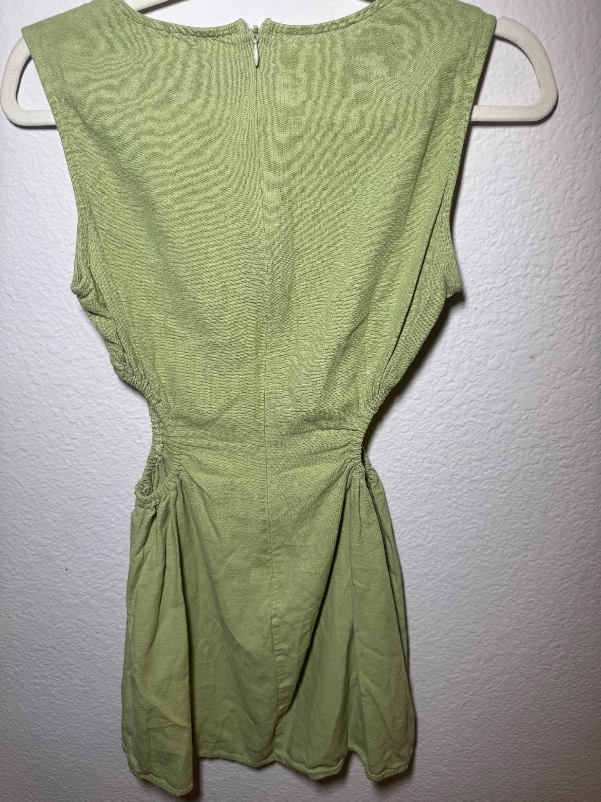 Princess Polly Light Green Sleeveless Cutout Mini Dress Size U.S. 4