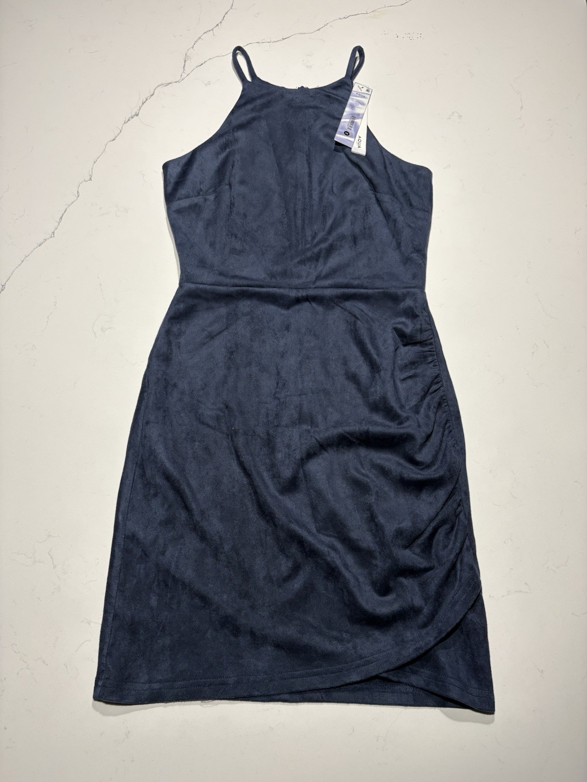 NWT Aqua Bloomingdales Exclusive XS women’s Navy Dress