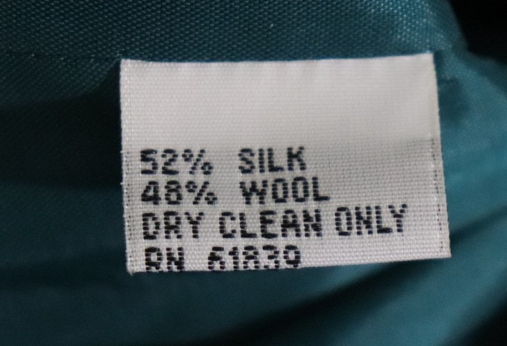 Teri Jon Rickie Freeman Silk Wool Formal Dress Size 6 Teal Green Wedding Event