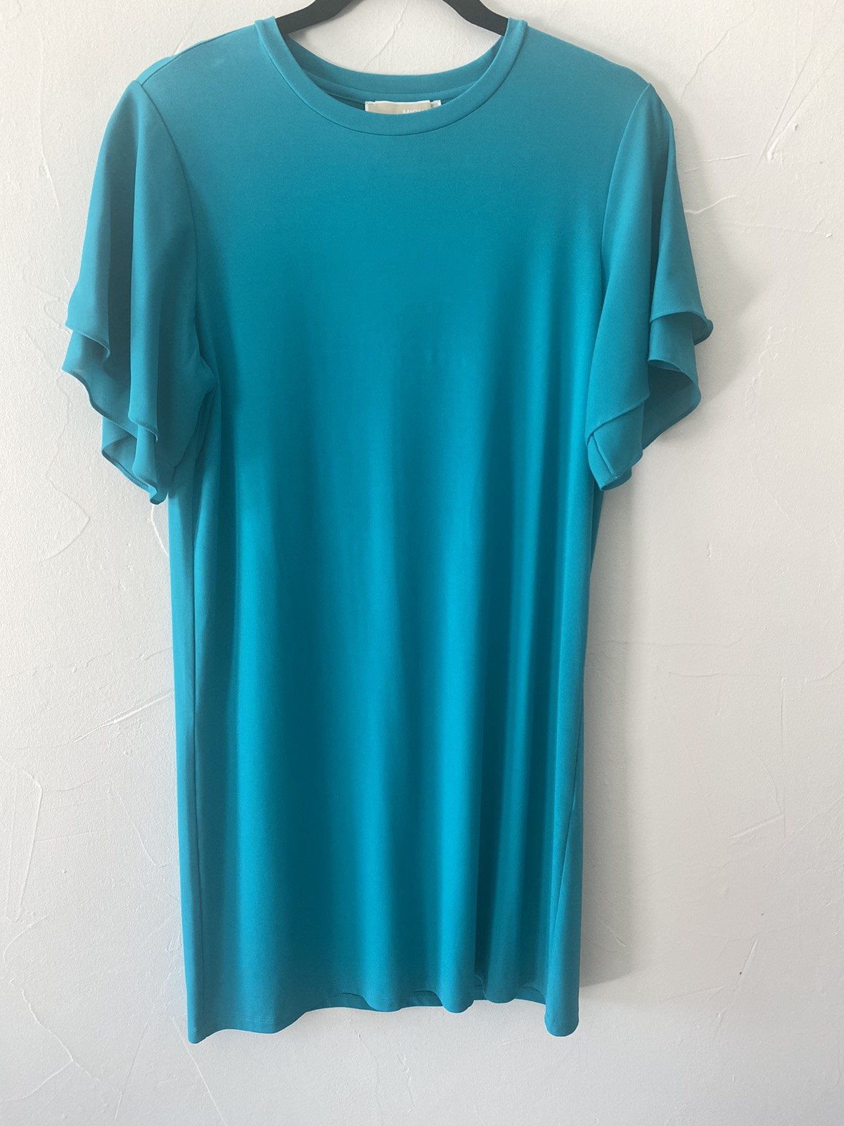 Michael Kors emerald color Fluttery Dress Stretchy Women’s Size M