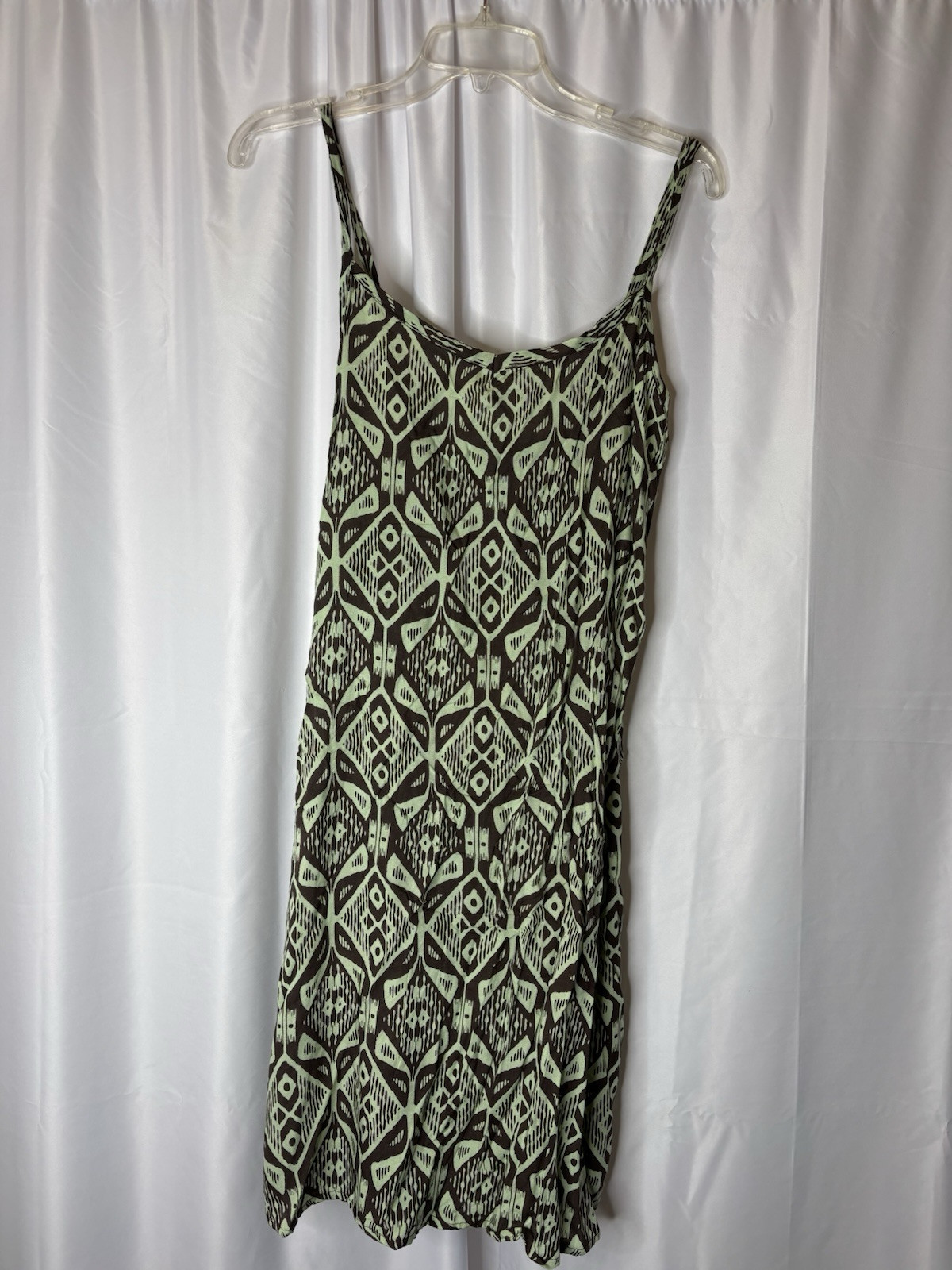 Napua Collection Hawaiian Cover Up Dress Straps Pullover Tribal Print One Size