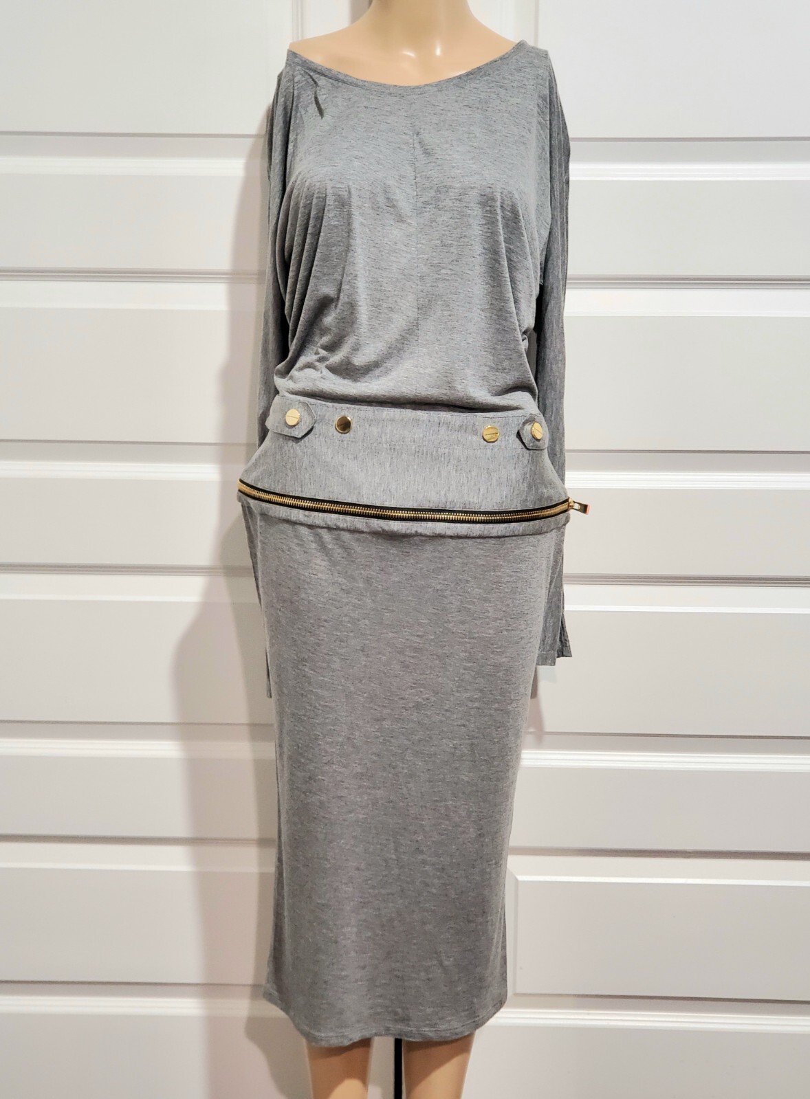 ALEXANDRE VAUTHIER SPACE AGE ANKLE LENGTH DRESS SMALL