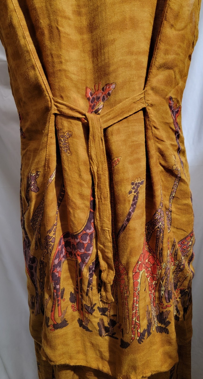 BLACK MAGIC BOHO STYLE 2 PC WOMEN XL TOP /MATCHING SKIRT/BROWN & PRETTY GIRAFFES