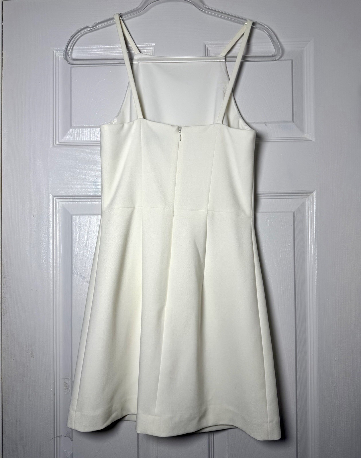 French Connection Ivory Sheath Mini Dress Cocktail Wedding Guest Size 2