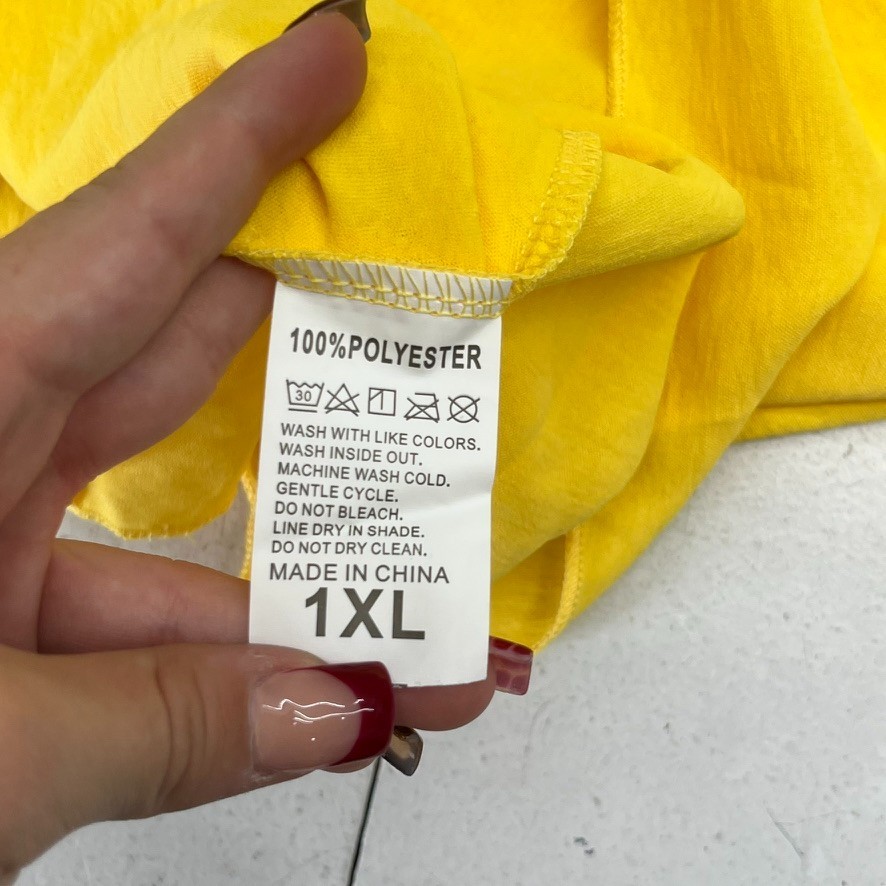 Yellow Sleeveless Chain Strap A-Line Midi Sundress Women’s Size 1X-Large NEW