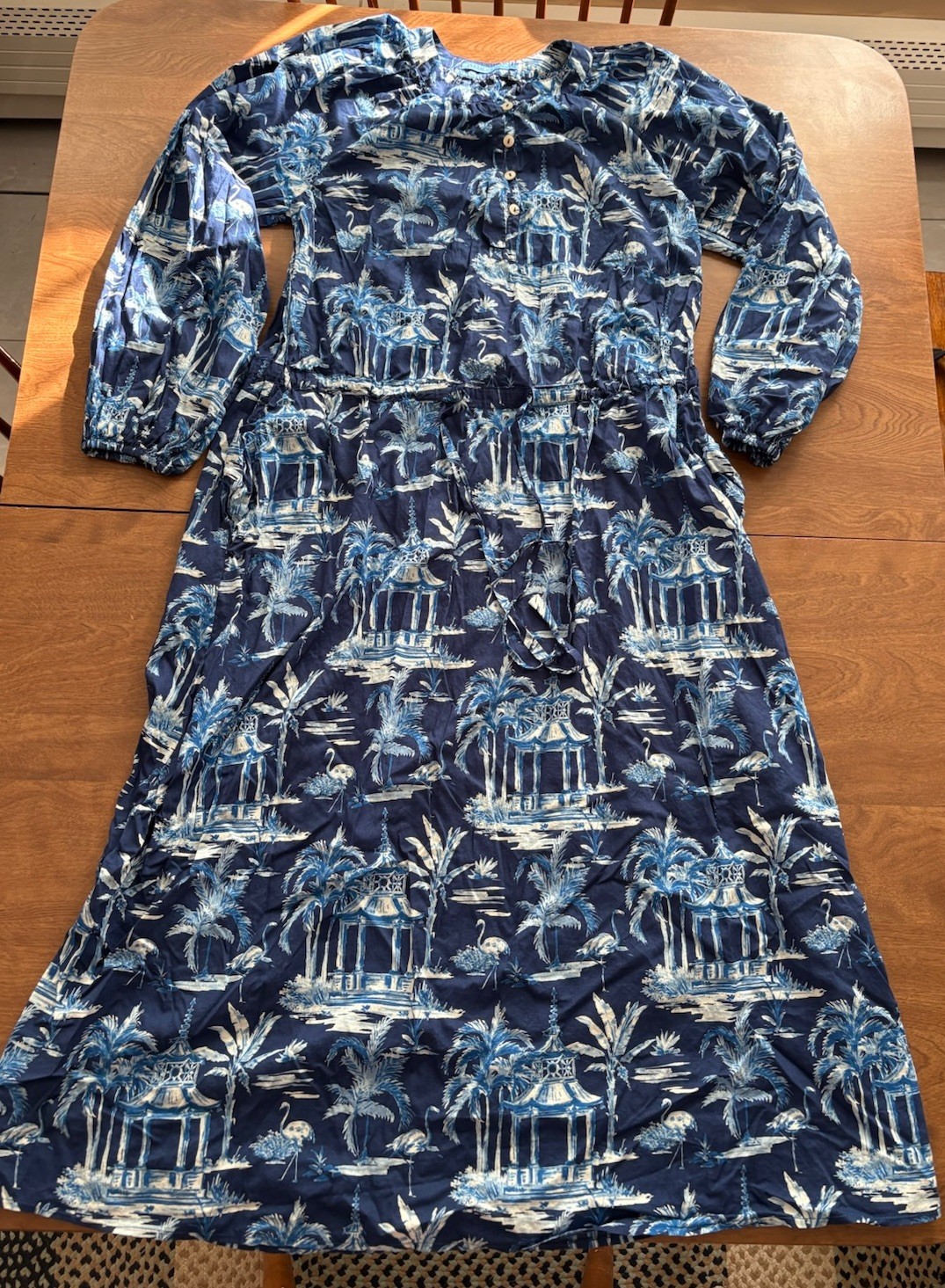 J. McLaughlin x Filipa de Abreu Limited Edition Maxi Dress Size XS 100% Cotton
