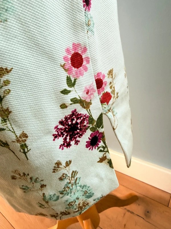 Phase Eight Pale Aqua Blue Cotton Smart Floral Shift Dress UK12