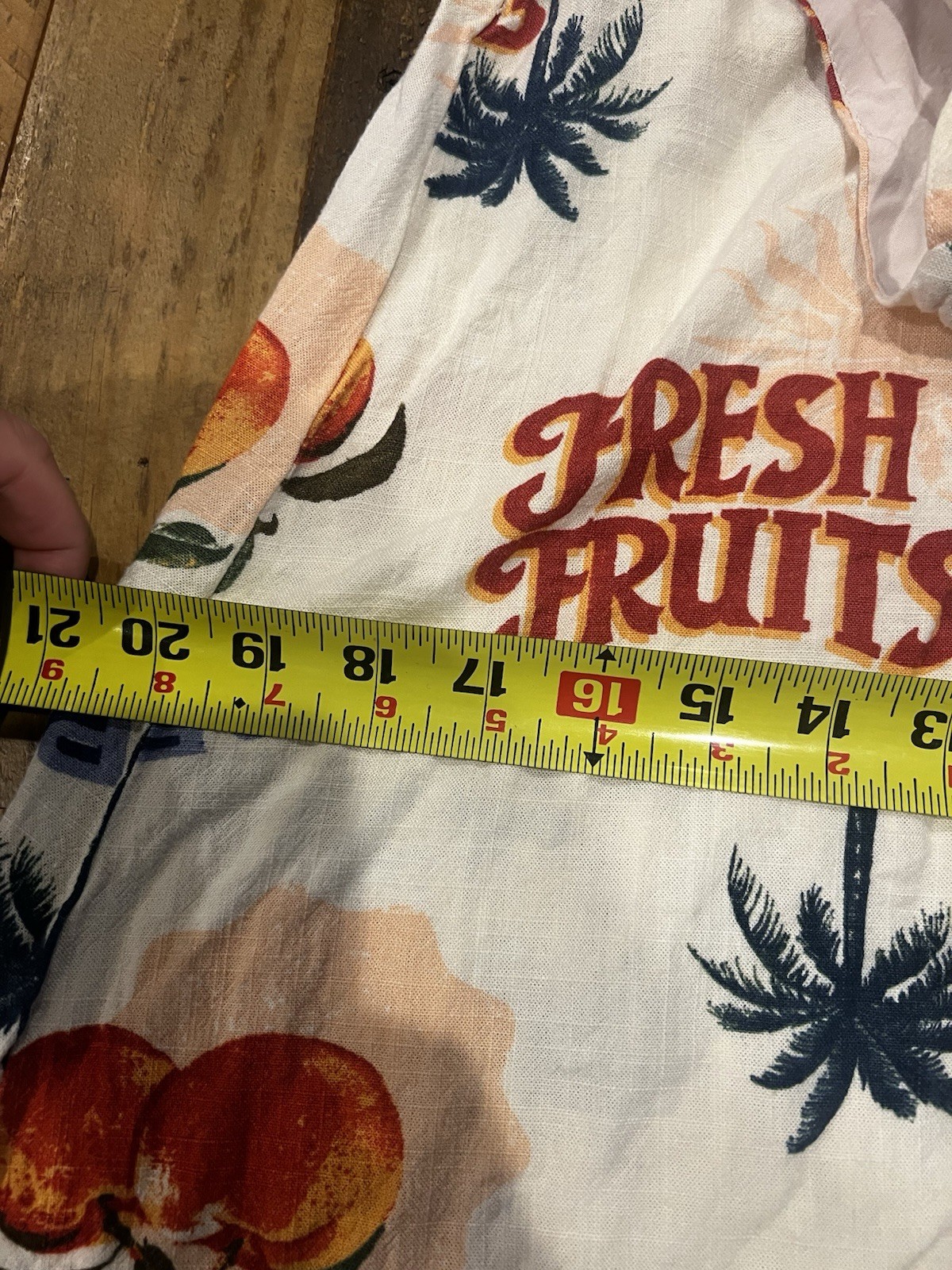 Anthropologie Paper Heart Fruit Print Beach Vacation Maxi Dress L (med) EUC