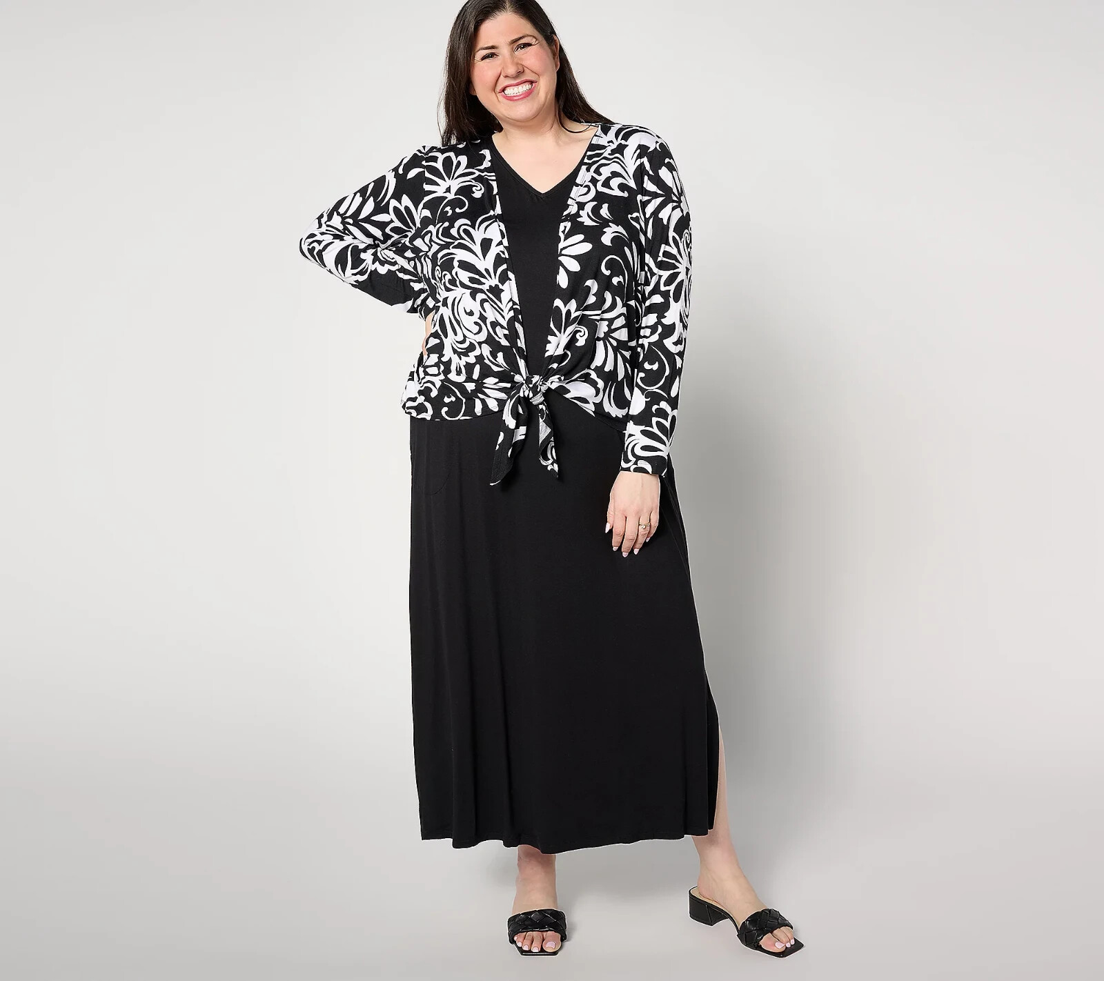 Belle by Kim Gravel Pet Better Together Dres and Shrug Solid Black Pet S A634849