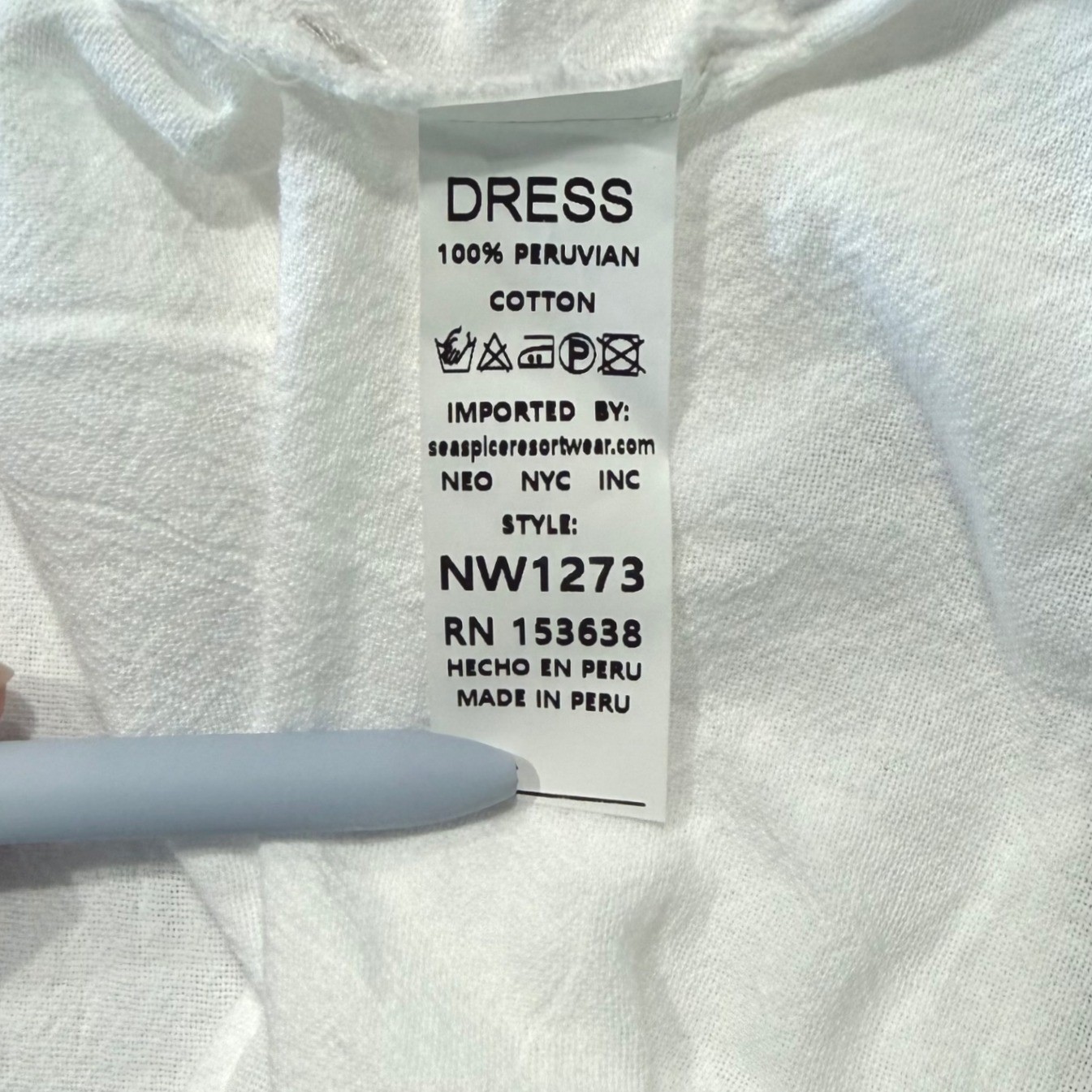 Seaspice Resort Wear White Peruvian Cotton Crochet Halter Midi Dress XL Beach