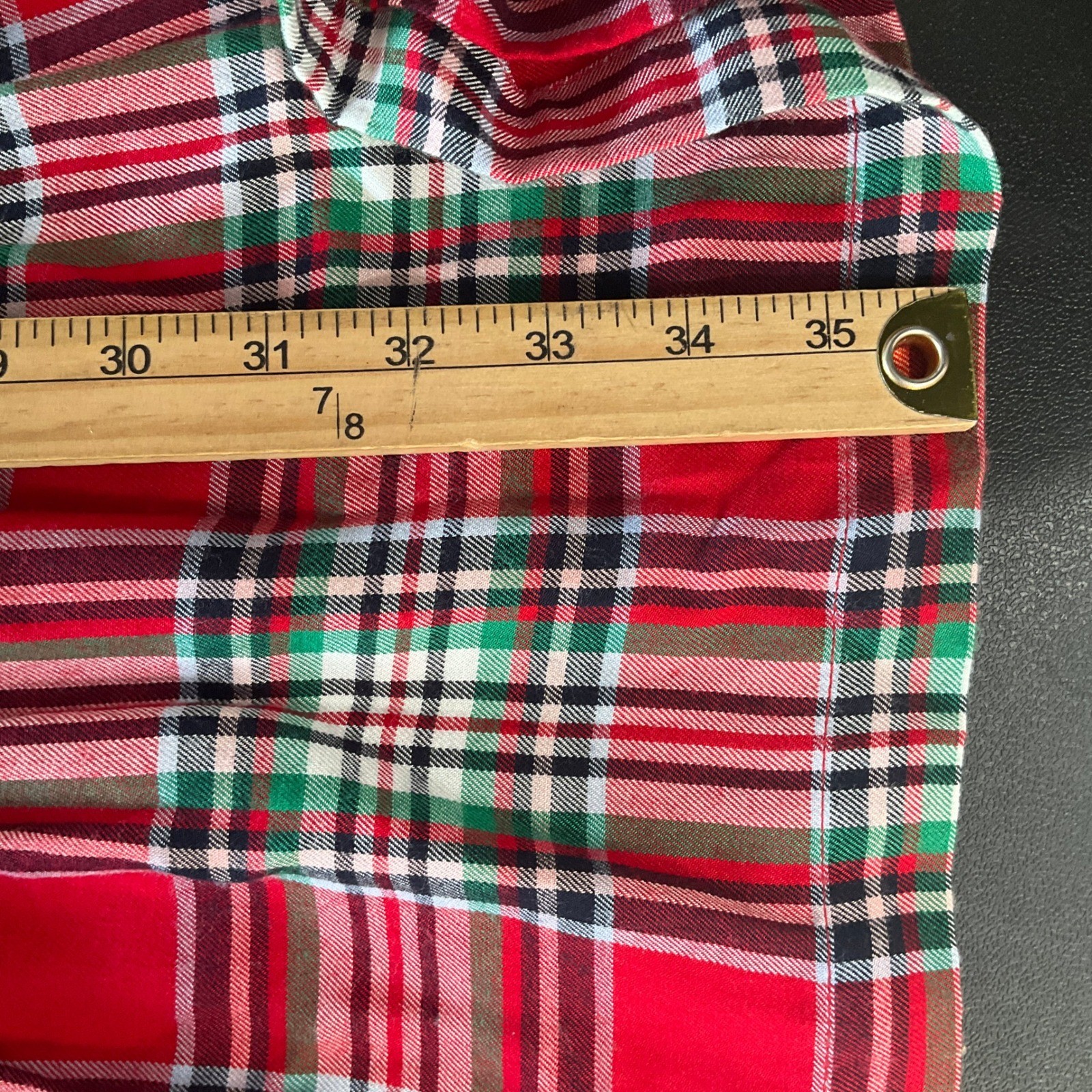 Crown & Ivy Plaid Dress Womens Large Red Ruffle Smocked Tiered Holiday