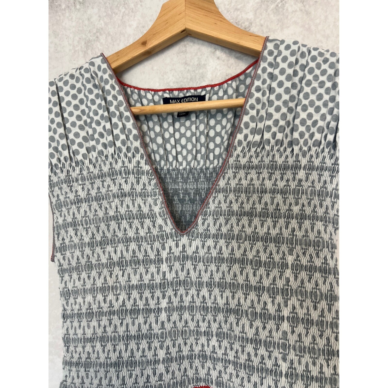 Max Edition Fit & Flare Dress Geometric Print Sleeveless Casual Dress