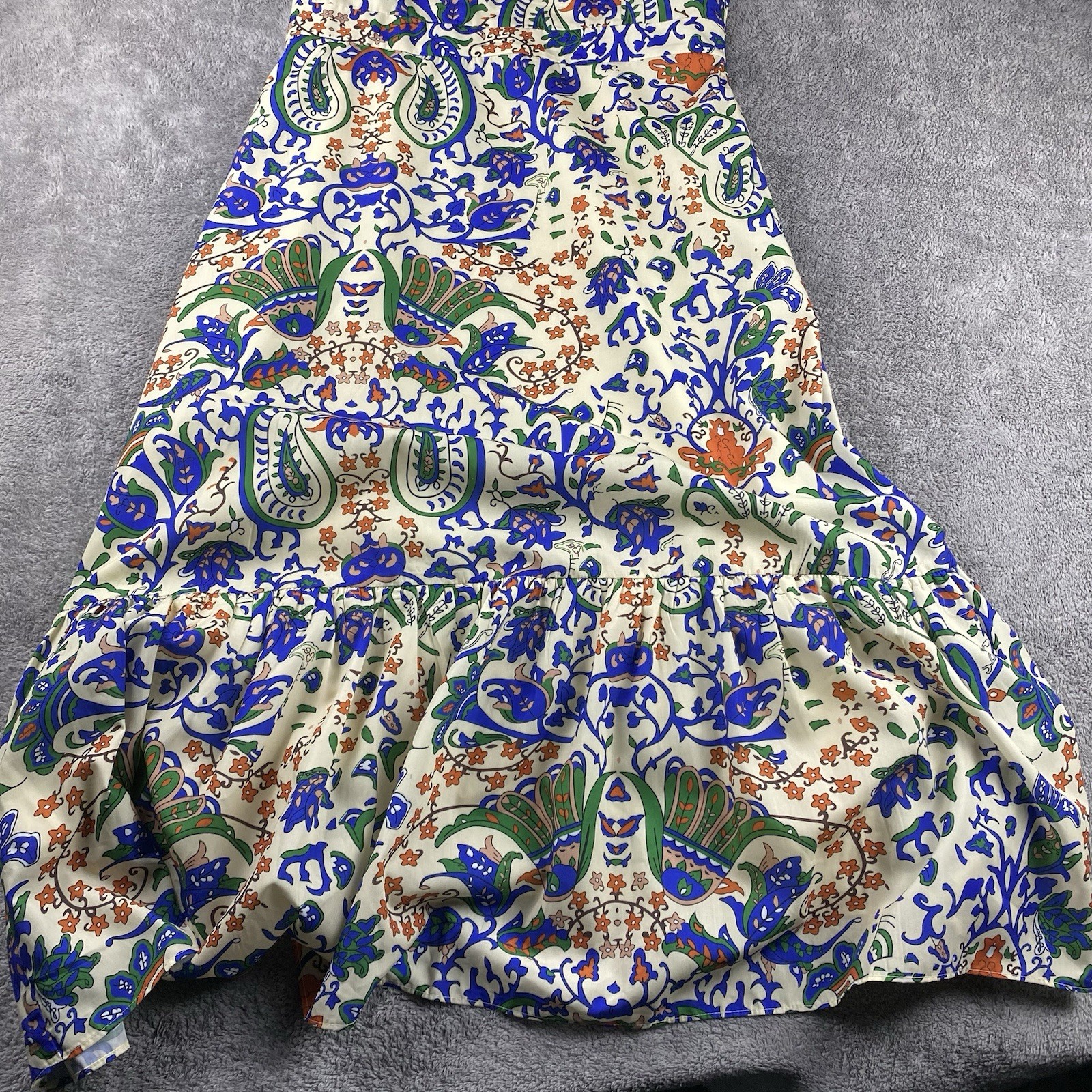 VICI One Shoulder Dress Womens Large Pattern Blue