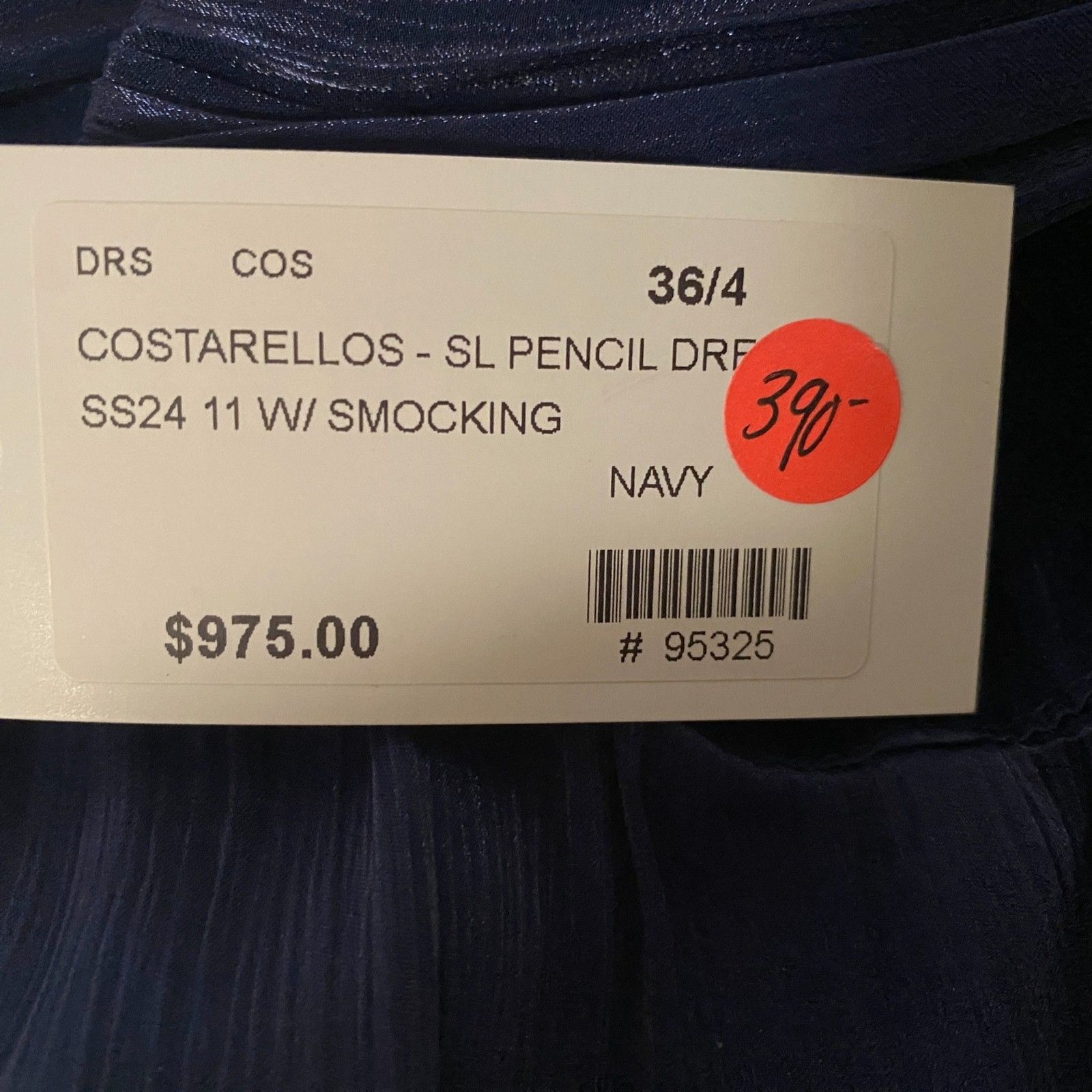 NWT Costarellos Tamiris Metallic Lurex Crepon Bouclé Mini Dress Navy 4