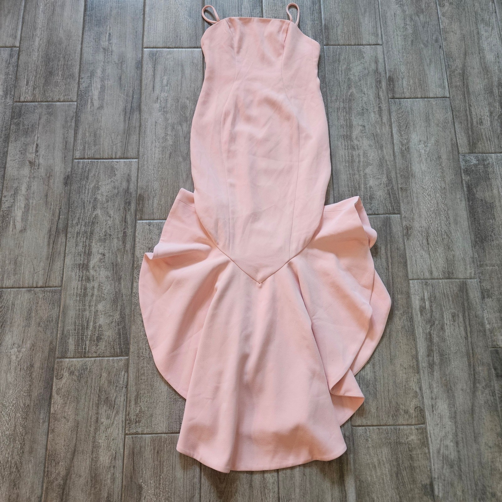 Lovers + Friends James Mermaid Midi Gown Size XS Pink NEW Ruffle Formal Dress