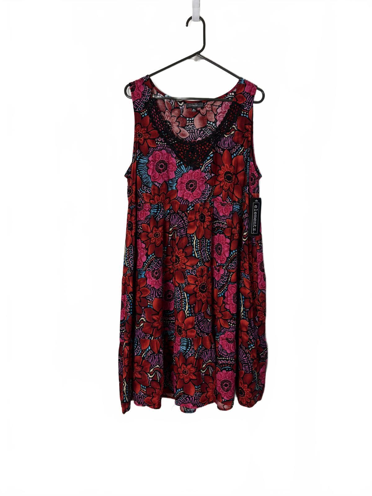 Elementz Floral Print Dress in XL – New with Tags
