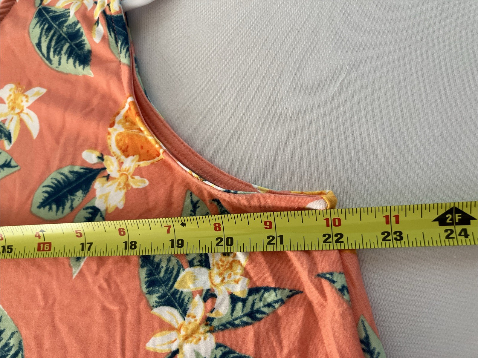 Allison Brittney Fruit Floral Shift Dress Plus 1X Citrus Print Swing Summer NWT