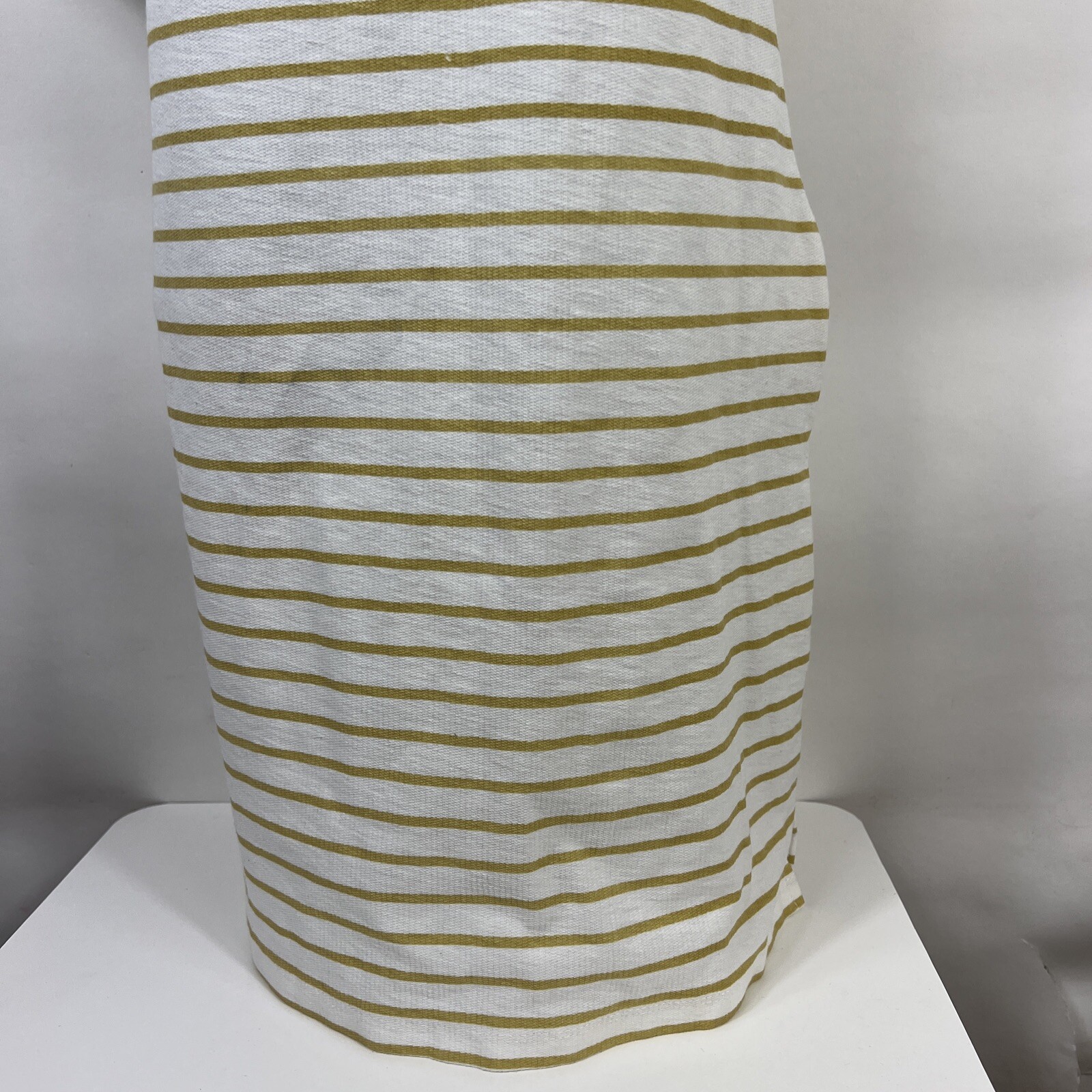 Wishlist Dress Womens Small Short Sleeve 100% Cotton Striped Pockets Knee Length