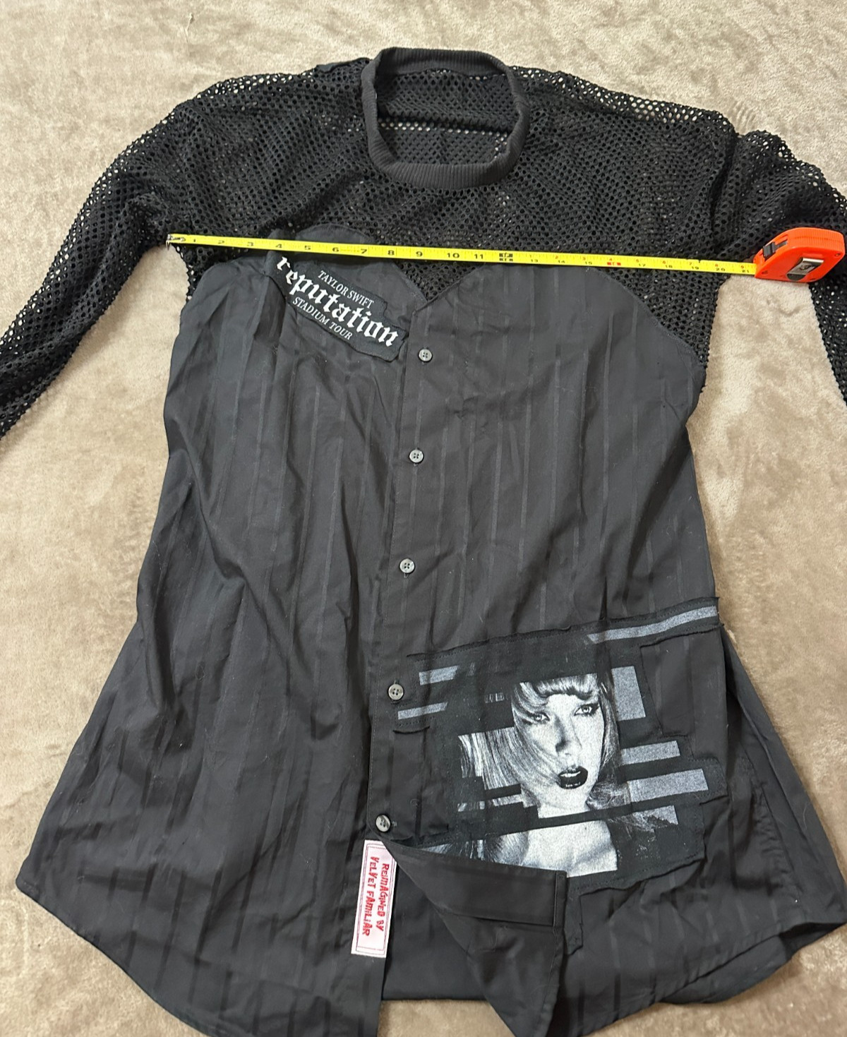 Custom Taylor Swift Dress, Size Large L, by Velvet Familiar, Reputation Tour