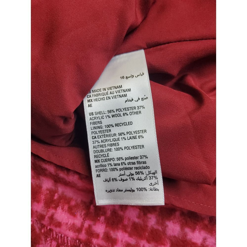 On 34th Mini Dress Womens Plus 14W Pink Plaid Tweed Wool Blend Sheath NWT