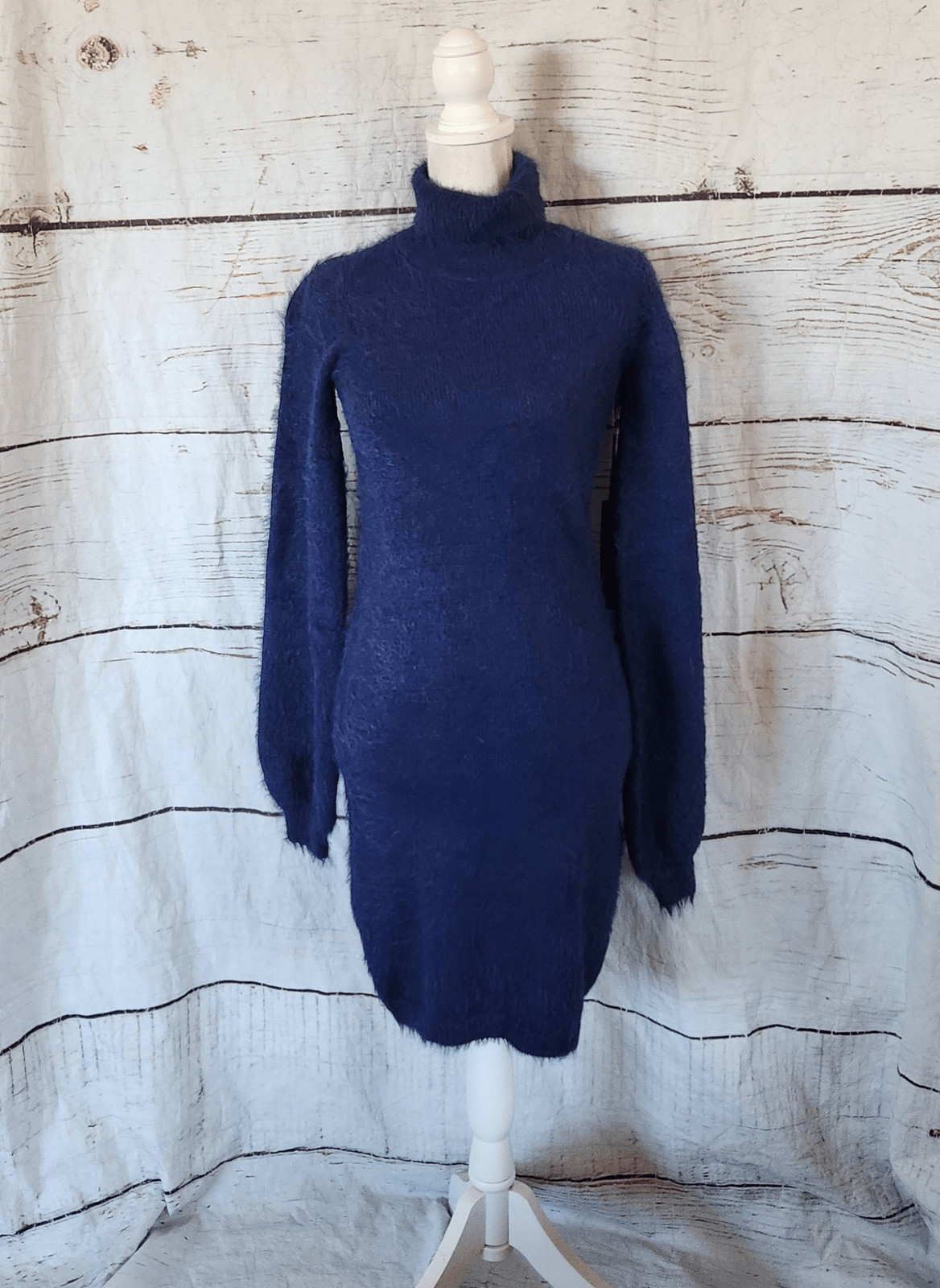 House of Harlow 1960 X Revolve Fuzzy Knit Turtleneck Sweater Dress Size Small NW