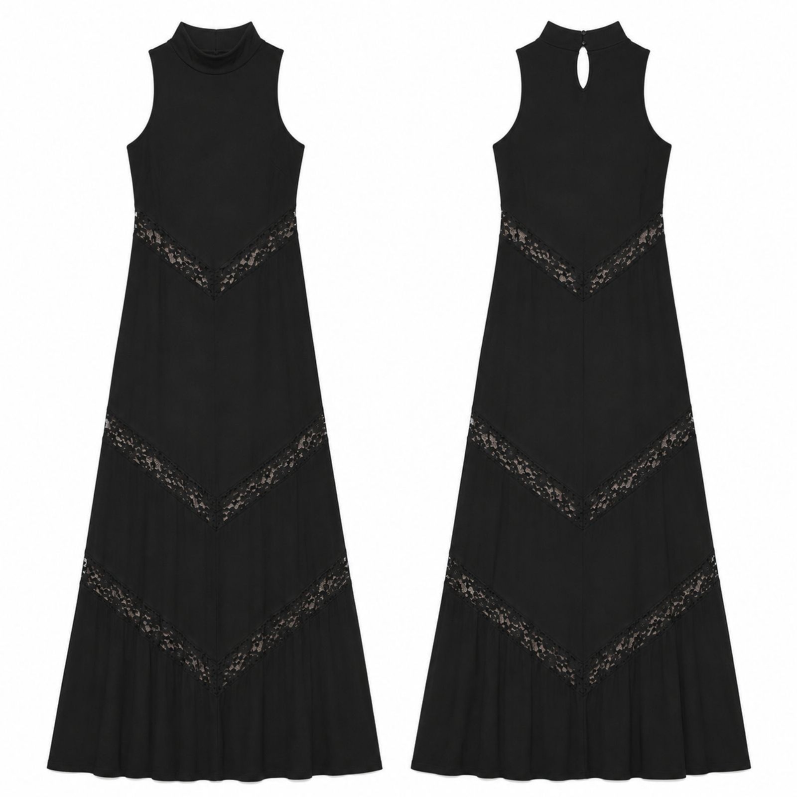 Stillwater Victorian Lace Maxi Dress Women’s Size S Romantic Gothic