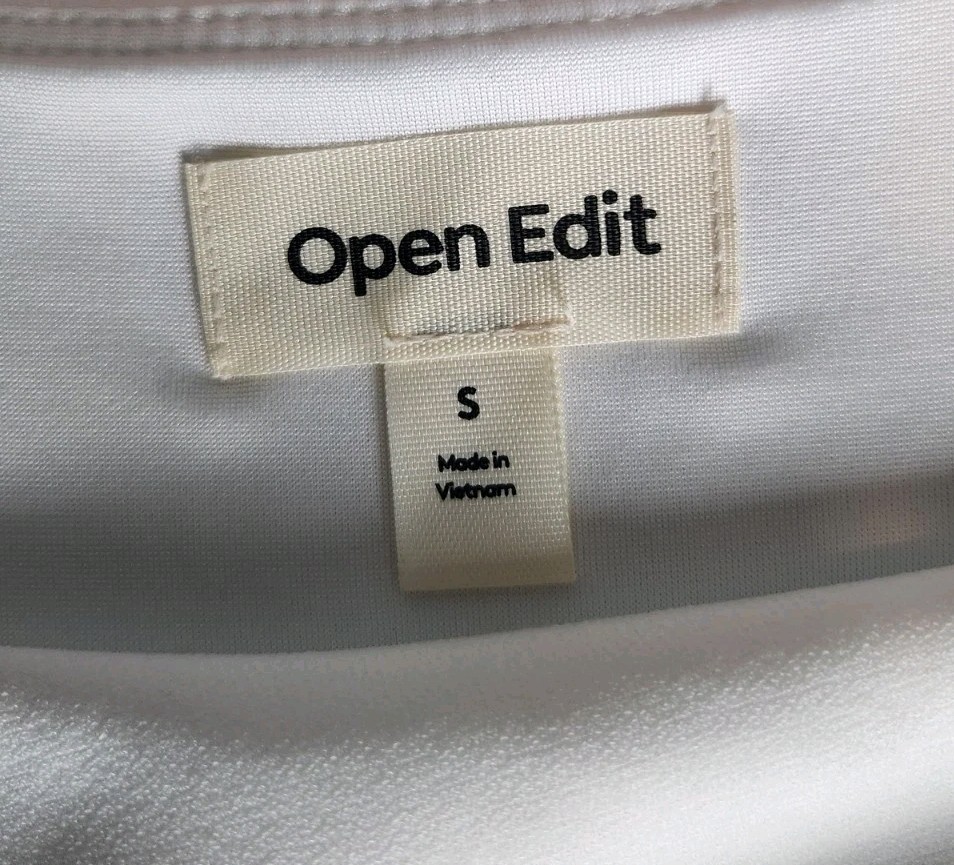 Open Edit Dress Small White Square Neck Mini Bodycon Sheath NWT Nordstrom $69.50