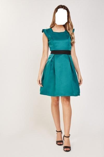 Women’s Girl’s Skater Style Princess Cut Christmas Colour Dress Size 10 UK New