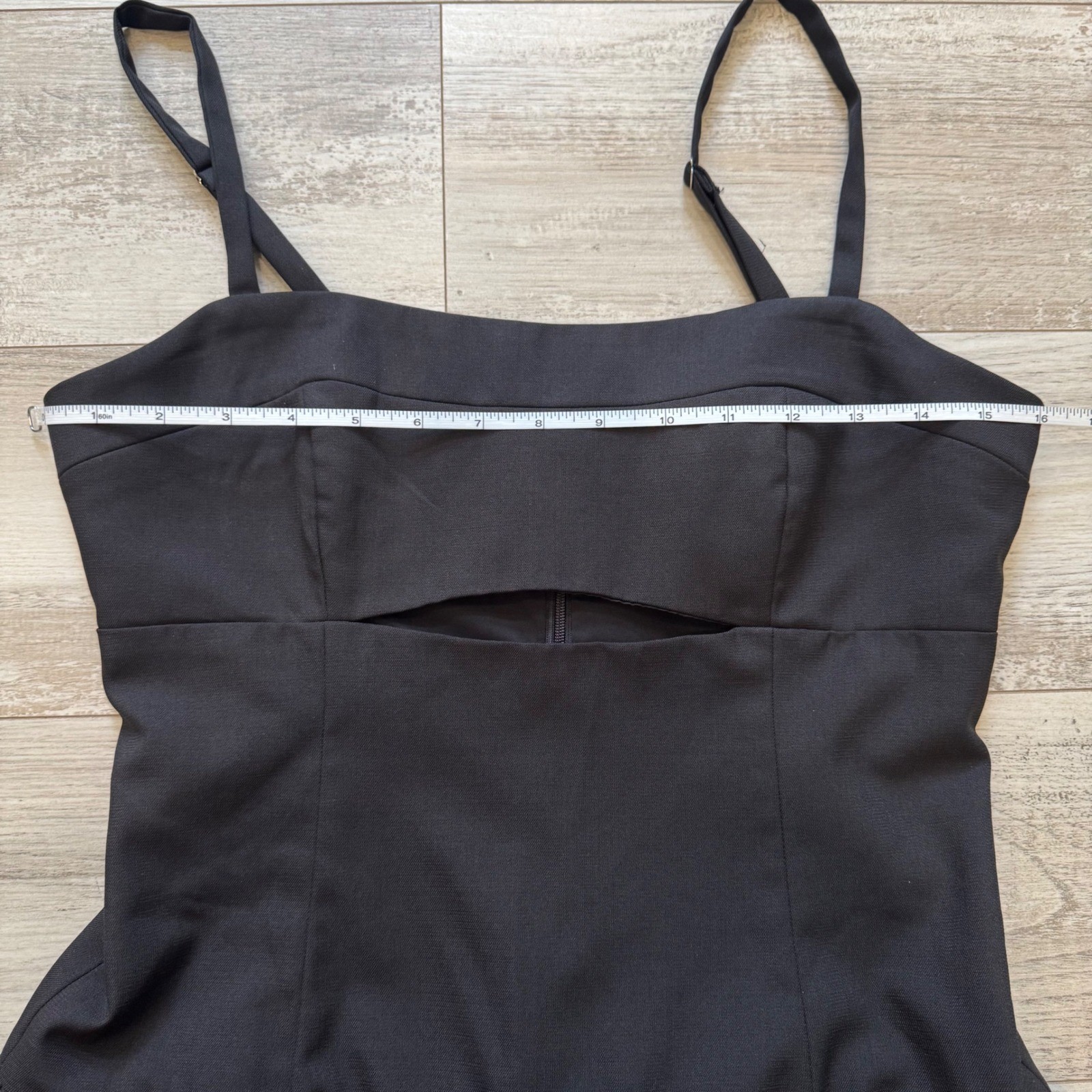 Altar’d State Black Bubble Hem Cut Out Mini Dress Size Small Little Black Dress