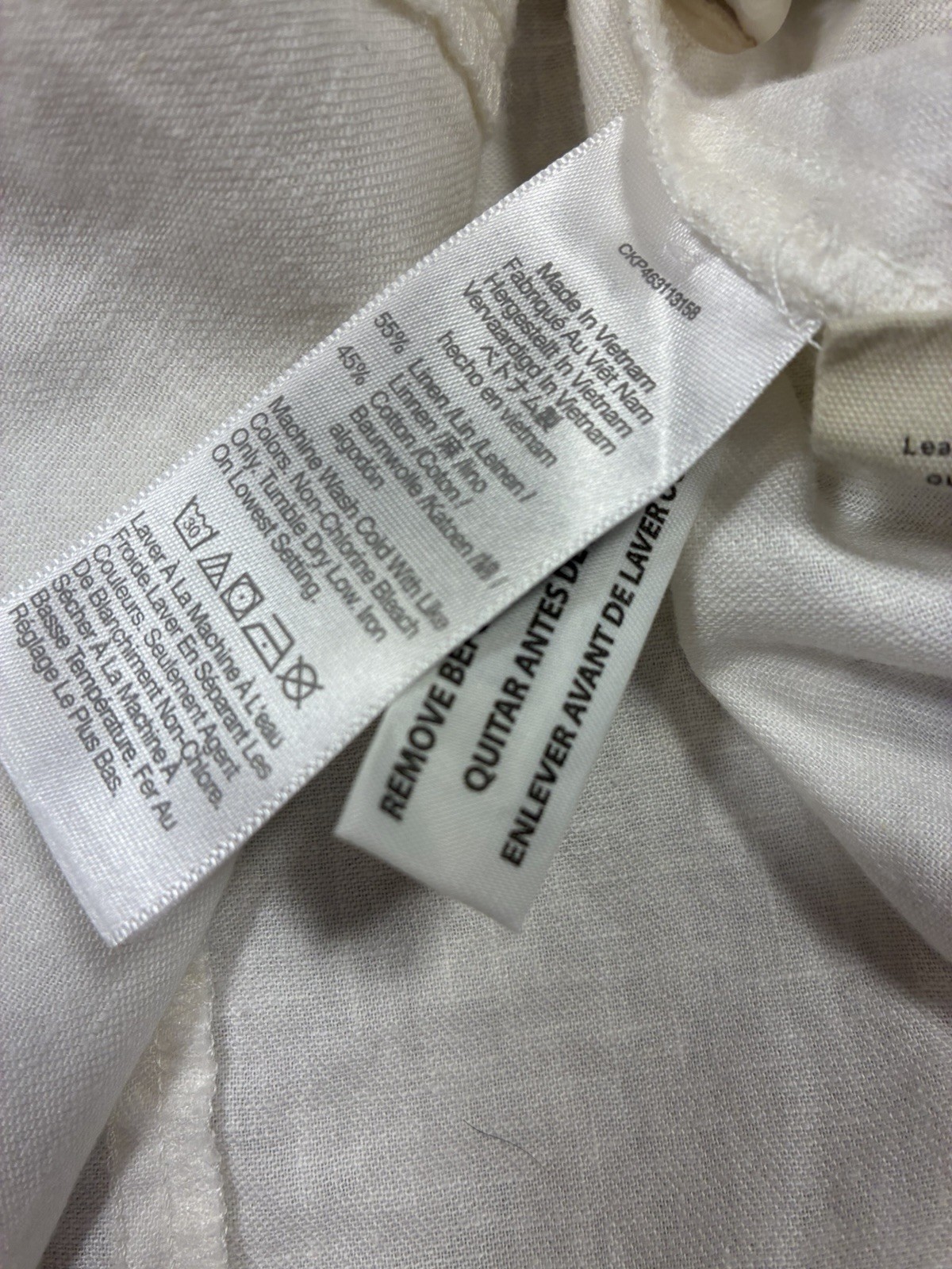 Madewell Linen-Cotton Princess-Seamed Midi Dress Women’s Sz S White