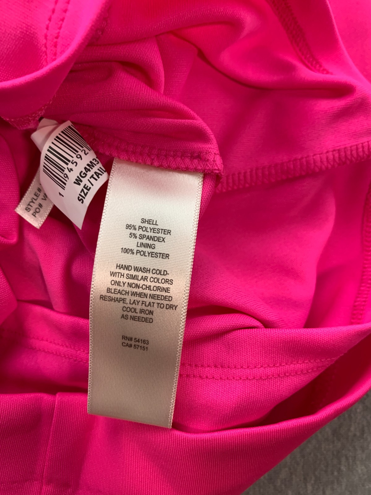 Willow Glenn High Neck Ruffle Dress Womens 4 Hot Pink Sleeveless A-Line Stretch