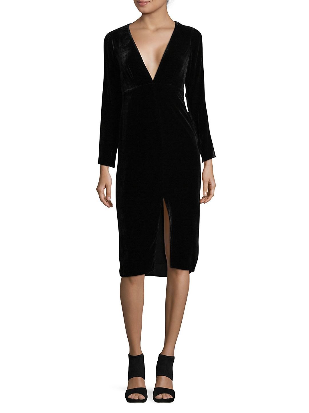 For Love & Lemons Collette Midi Dress (XS) Velvet $216 NWT SOLD OUT