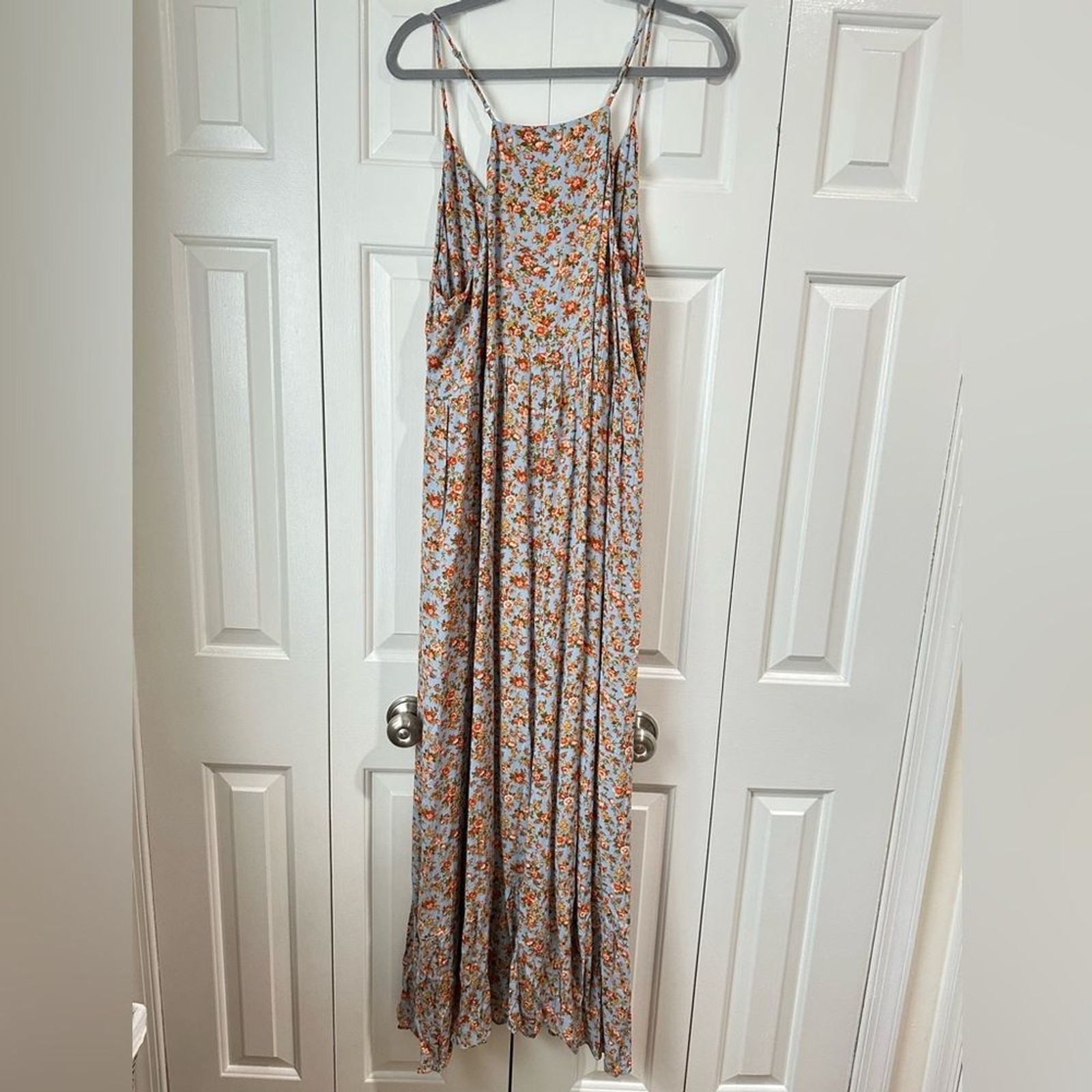 HEYSON Take Your Chances Full Size Floral Halter Neck Maxi Dress Size 1XL