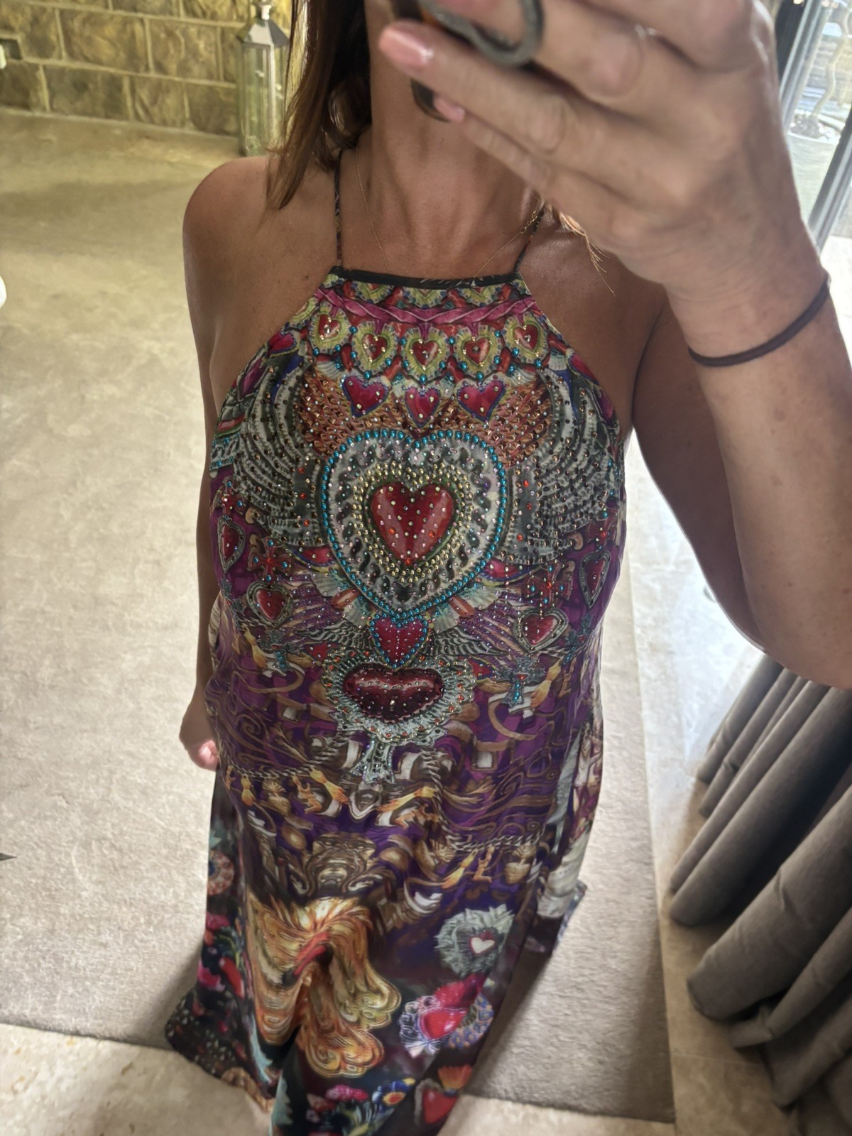 Camilla Franks overlay dress with apron neckline 3 uk 12 Milagro Charm vintage