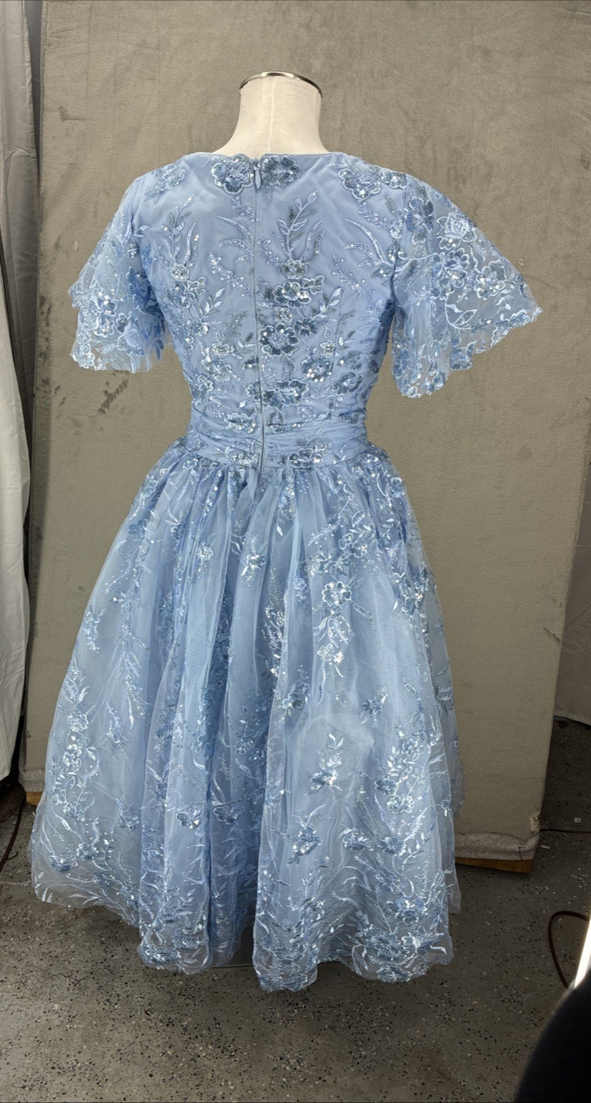 Jessakae dress Blue Small Elsa Mesh Sparkle Cinderella Prom wedding formal
