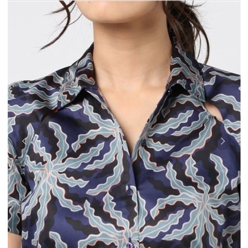 BROOKS BROTHERS Cotton Sateen Midi Shirt Dress Size 12 Blue Black Short Sleeve