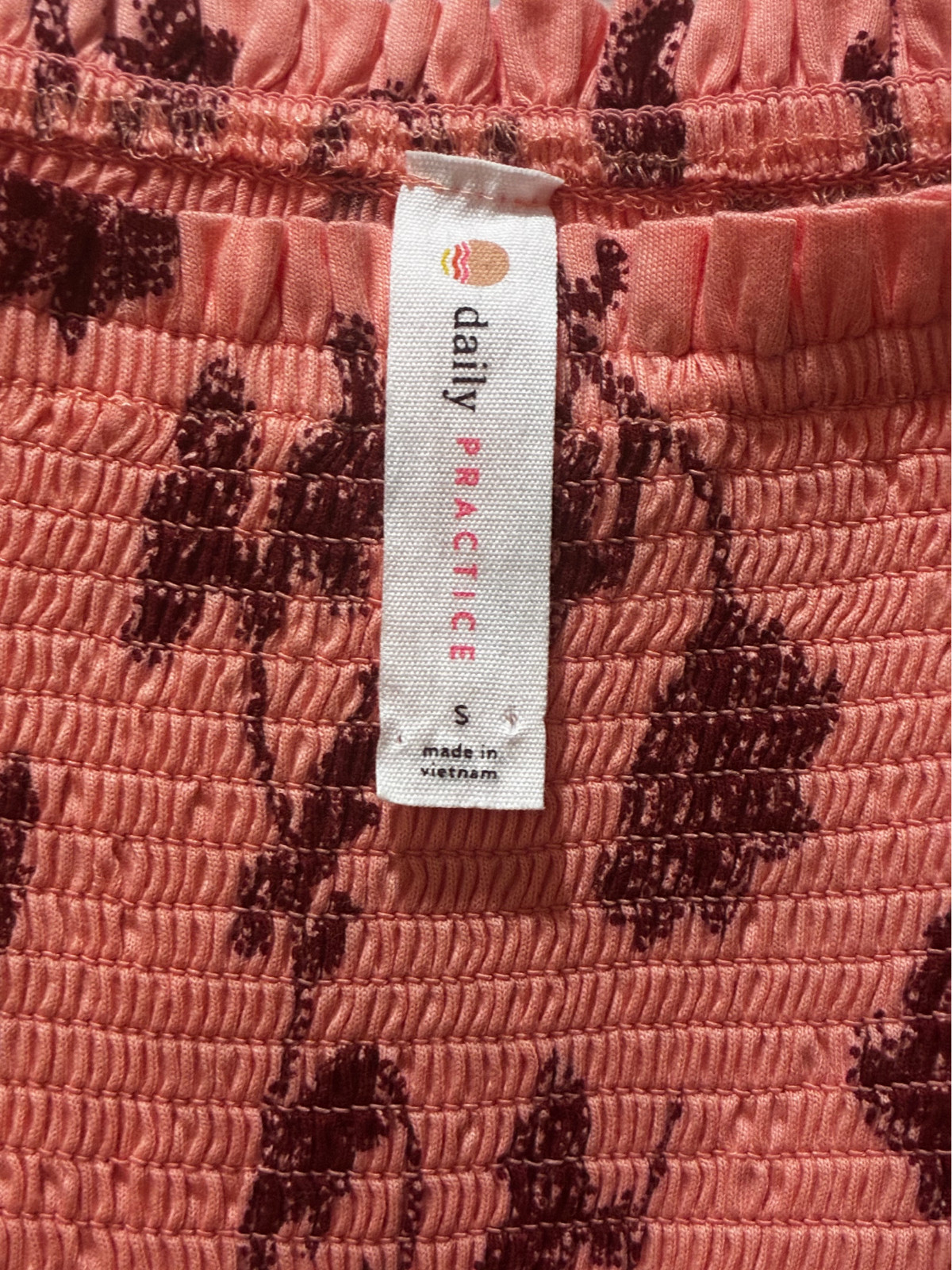 Daily Practice by Anthropologie Smocked Cottagecore Tiered Maxi Lounge Dress S