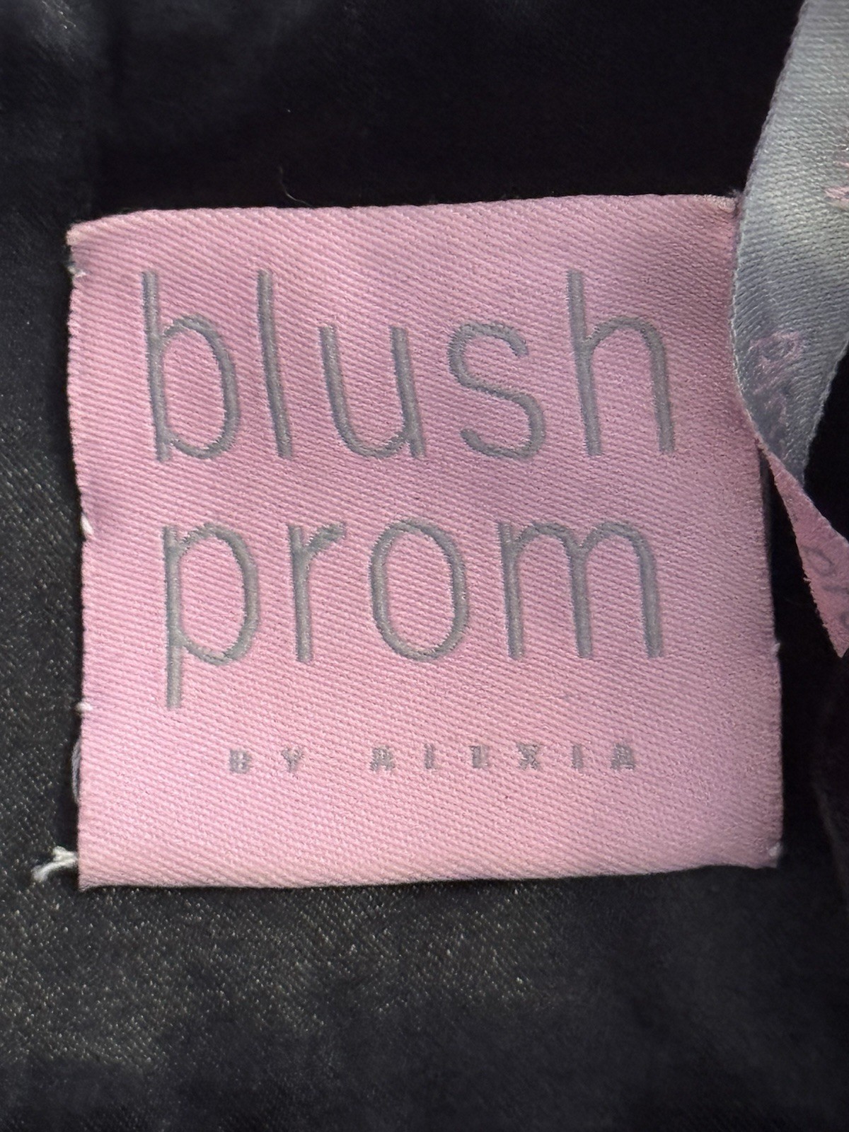 BLUSH PROM Beaded Black Purple Floral Cocktail Dress Party Holiday HOCO LARGE