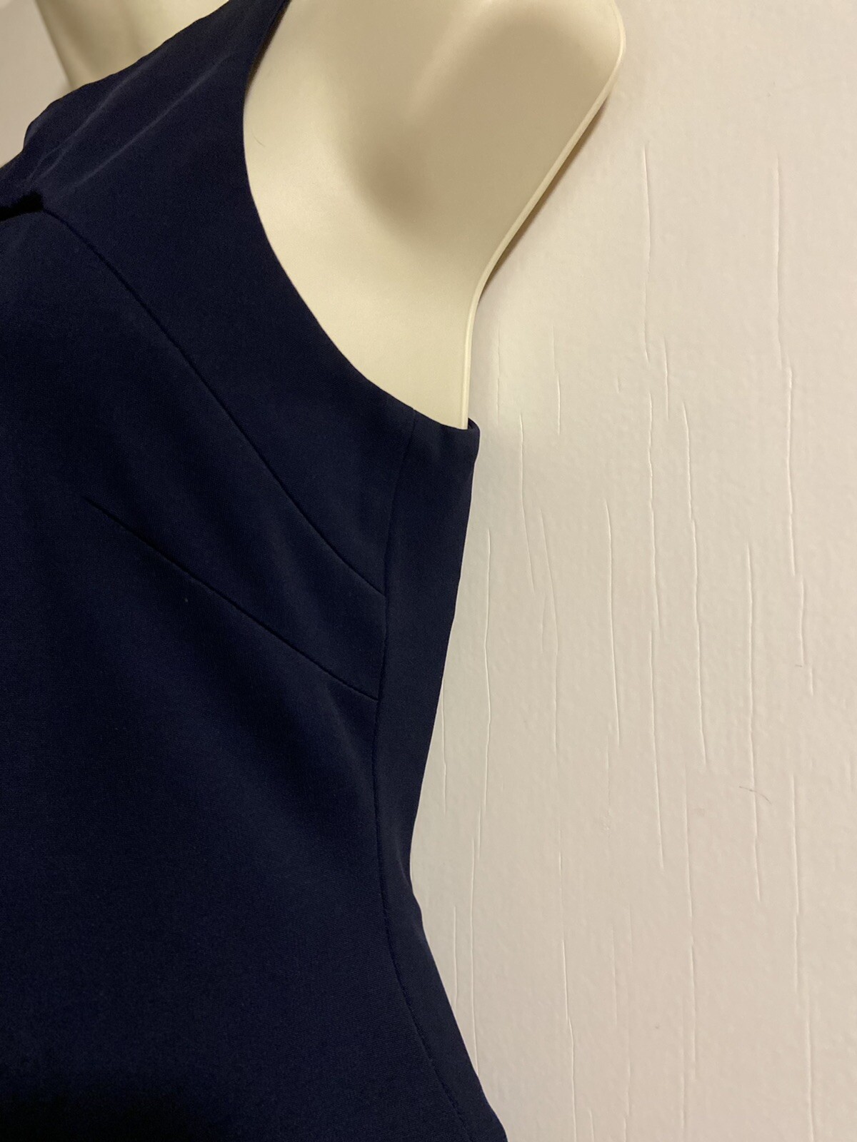 CUSHNIE ET OCHS Dress Mini Cutout Chest Navy Size 2 EUC Made In USA