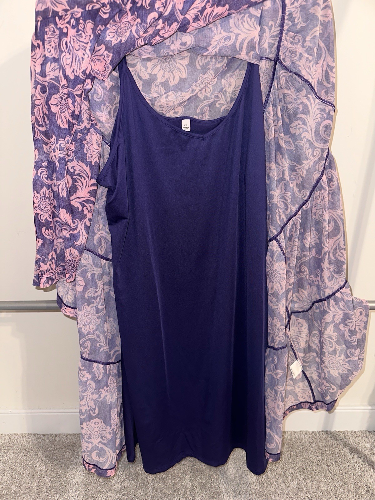 JOHNNY WAS PXL MESH TIERED FLORENTINA DRESS w/ SLIP