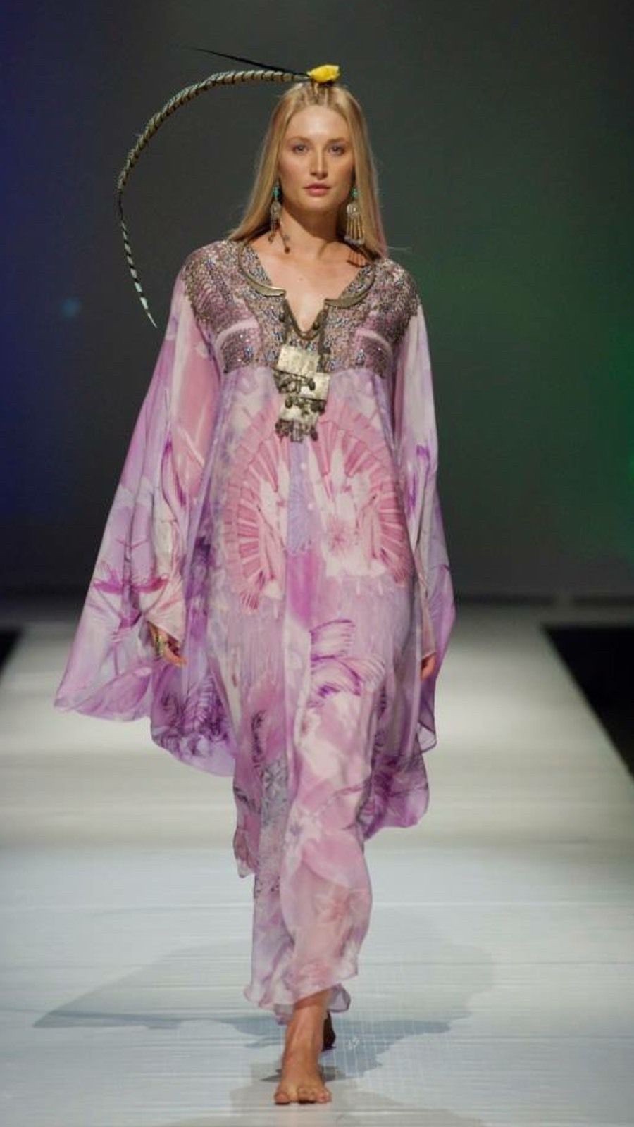 CAMILLA FRANKS “ANTHEM OF TRUTH” T-SHAPE KAFTAN O/S