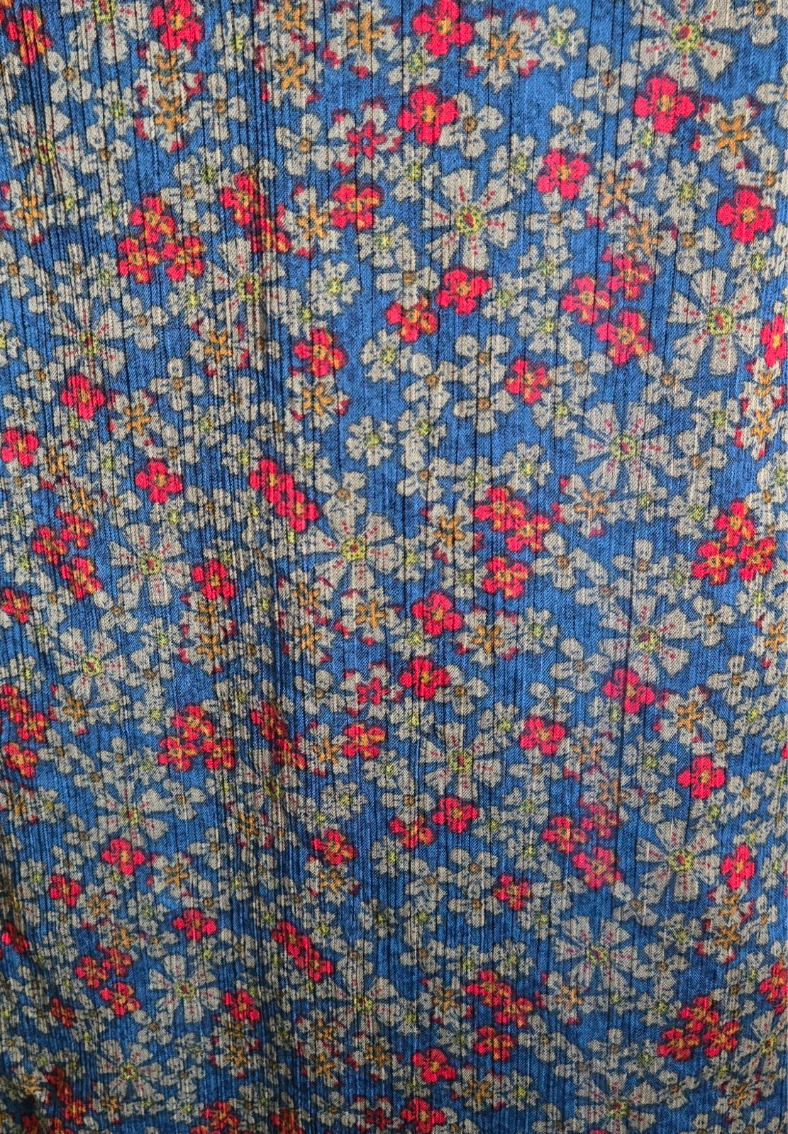 Converse One Sleevless Tie Waist Ruffle Front Floral Dark Blue Dress Size XL