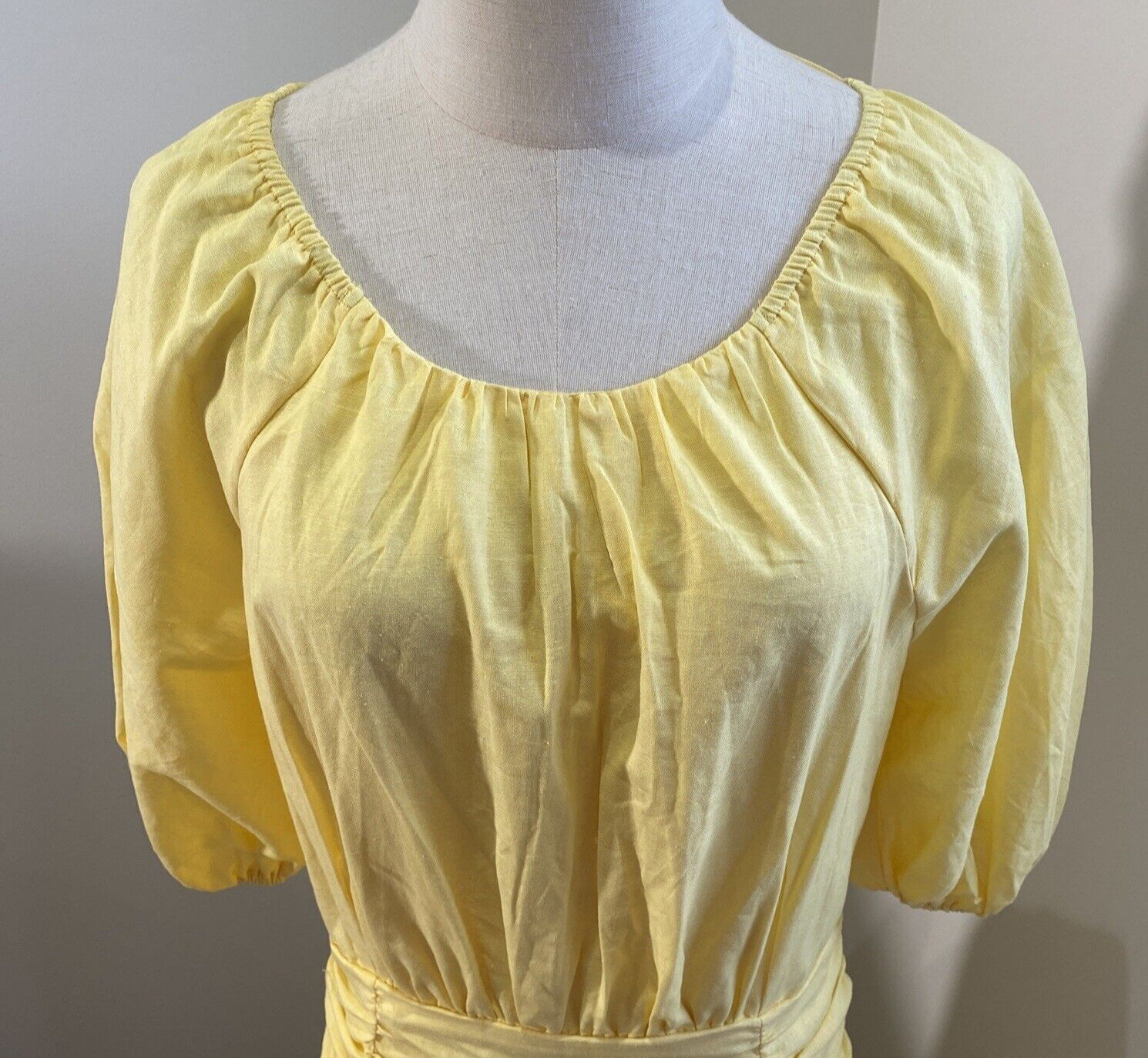 All About May – Maxton Midi Dress – Yellow – Size 14 BNWT (from Gingham & Heels)
