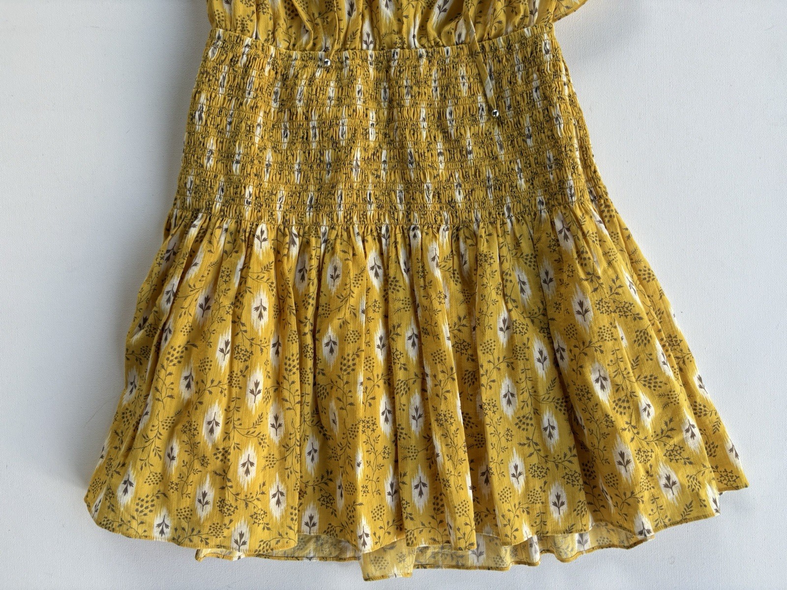 Veronica Beard Rayna Botanical Ikat Mini Dress Open Back Size 4