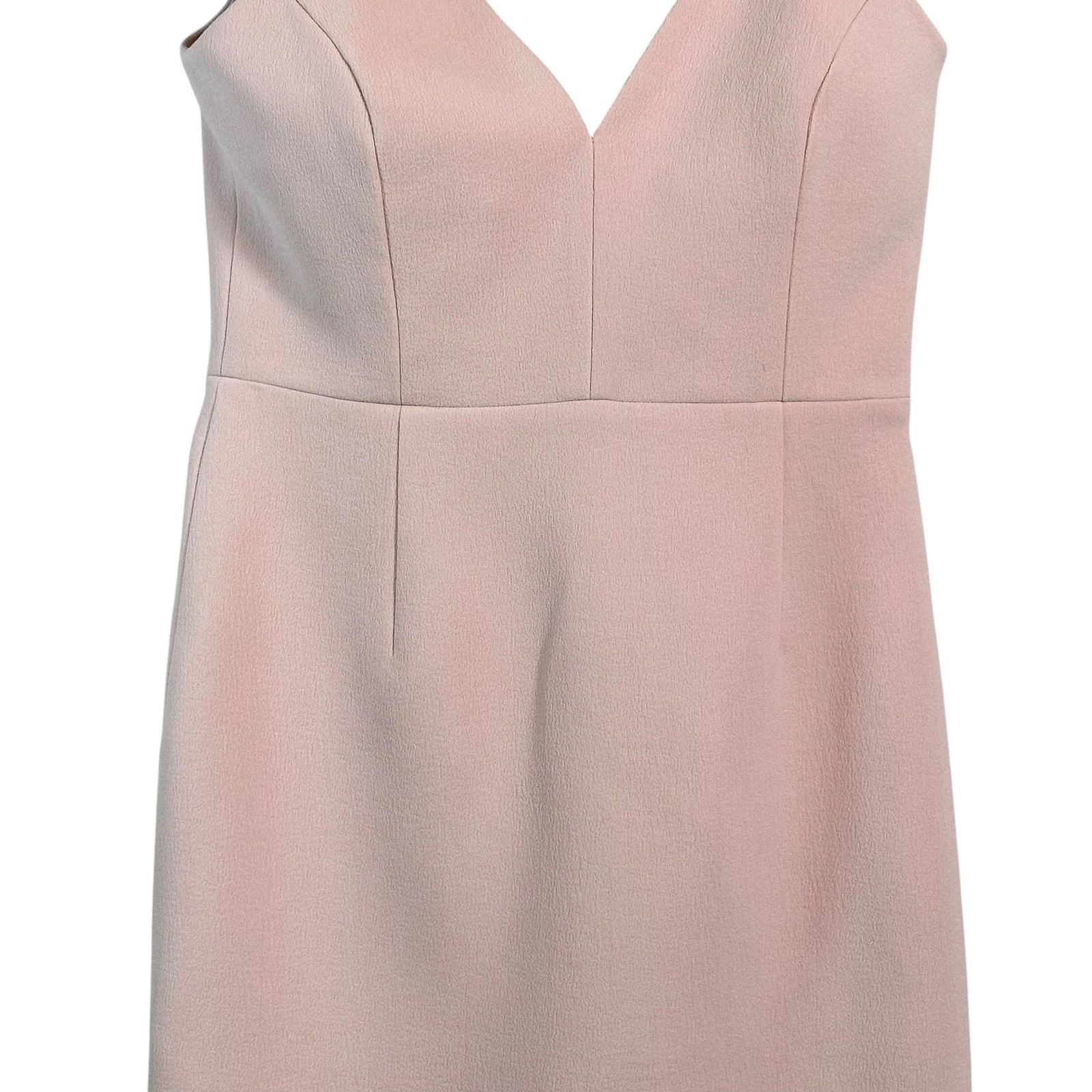 Rebecca Vallance Pink Bow Shoulder Midi Dress Womens 8 Wedding Guest Amore