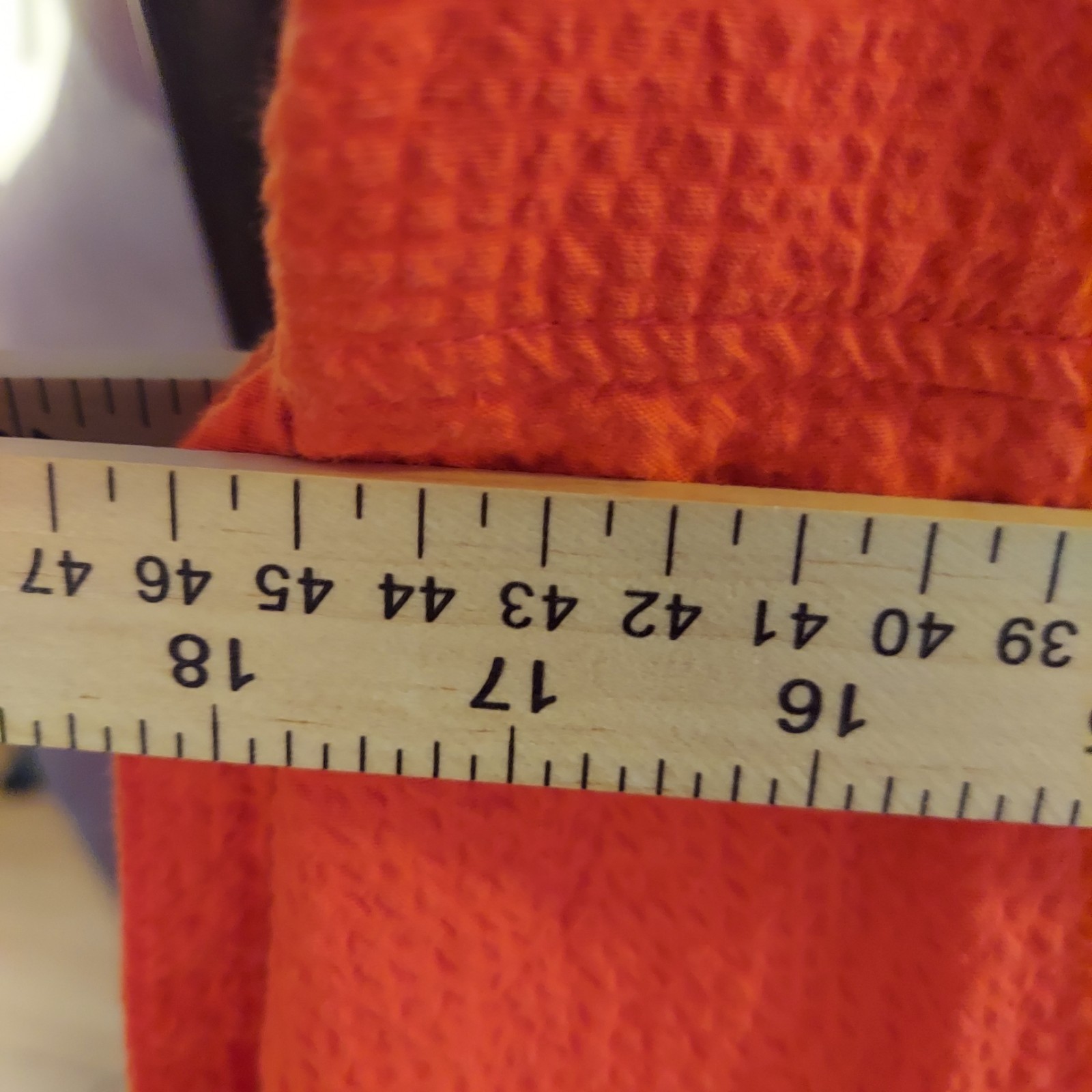 Free Assembly Orange Textured Dress XXL Smocked Back Pockets Fit & Flare